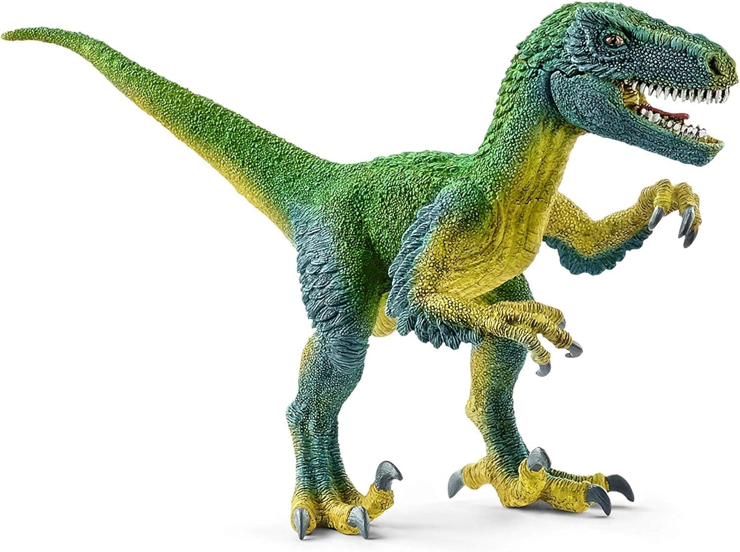 schleich Dinosaurs - Velociraptor Figurine with Movable Jaw and Arms - Realistic Raptor Dino Toy with Feathered Body and Claws - Durable Dinosaur Action Figure for Imaginative Play - Kids 4+ | 14585