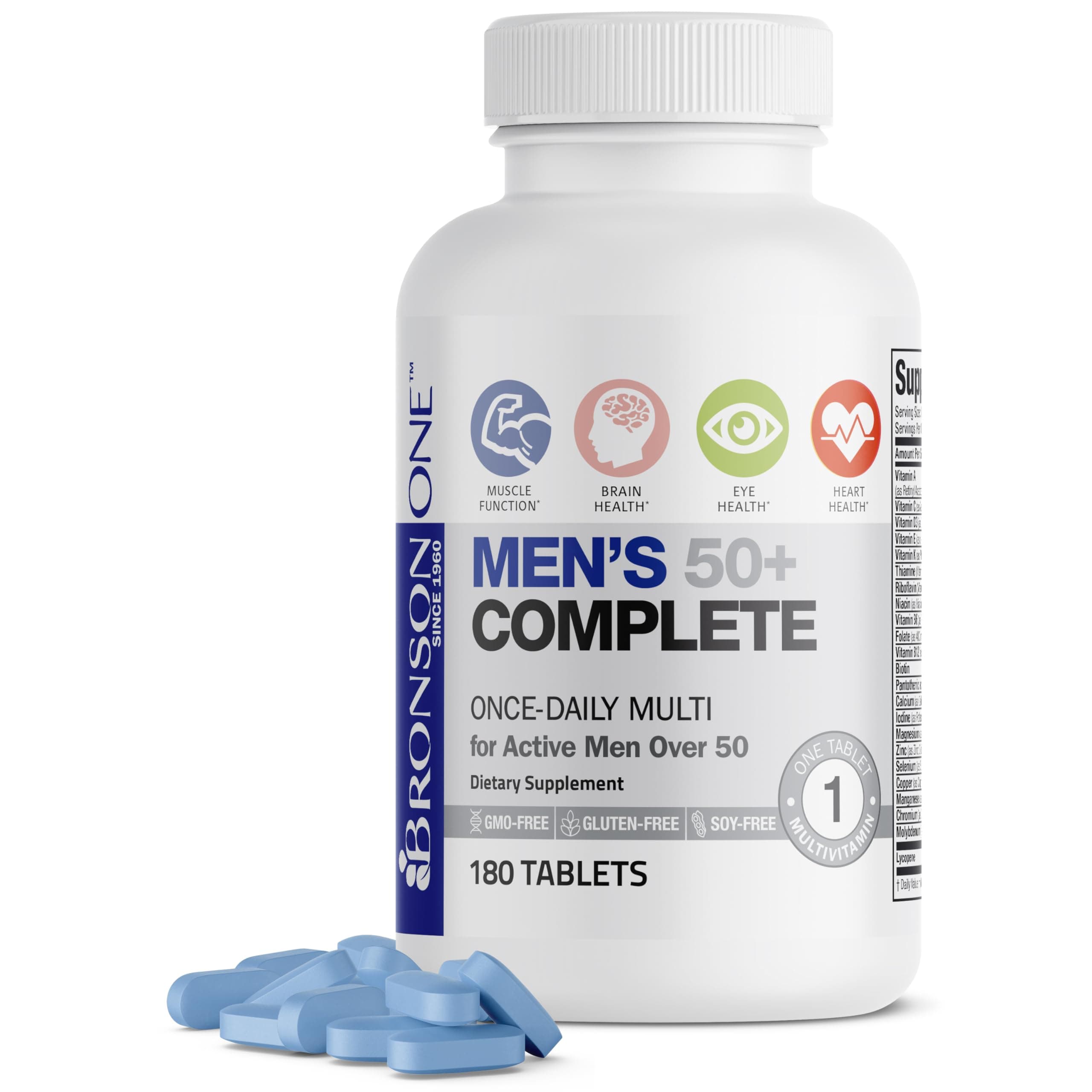 ONE Daily Mens 50+ Complete Multivitamin Multimineral, 180 Tablets