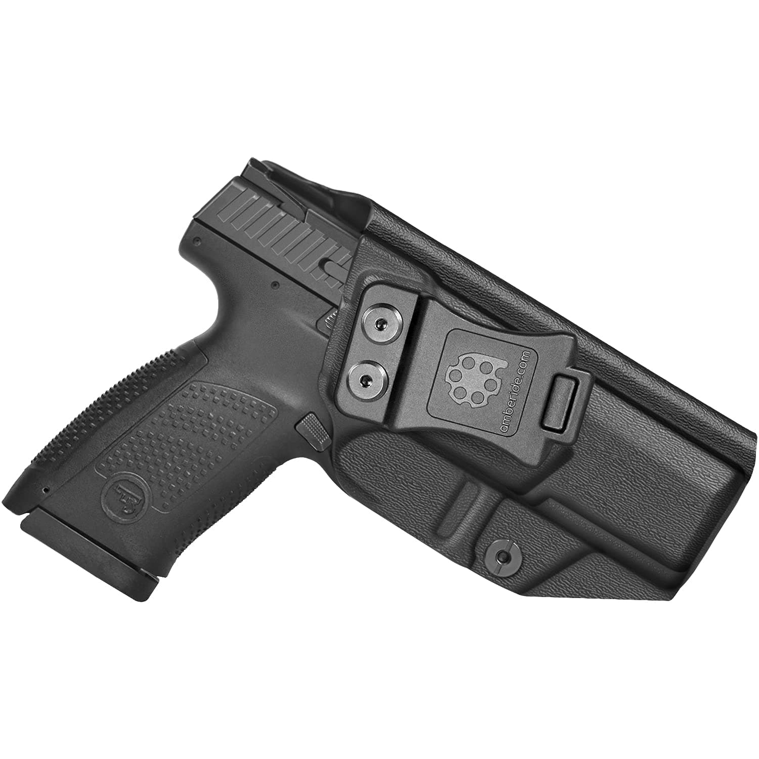 Amberide CZ P-10 C IWB Holster, Kydex Concealed Carry Holster for CZ P-10 C, Standard & Optic Ready, Posi-Click Retention, Sweat Guard, Adjustable Cant (0–30°)