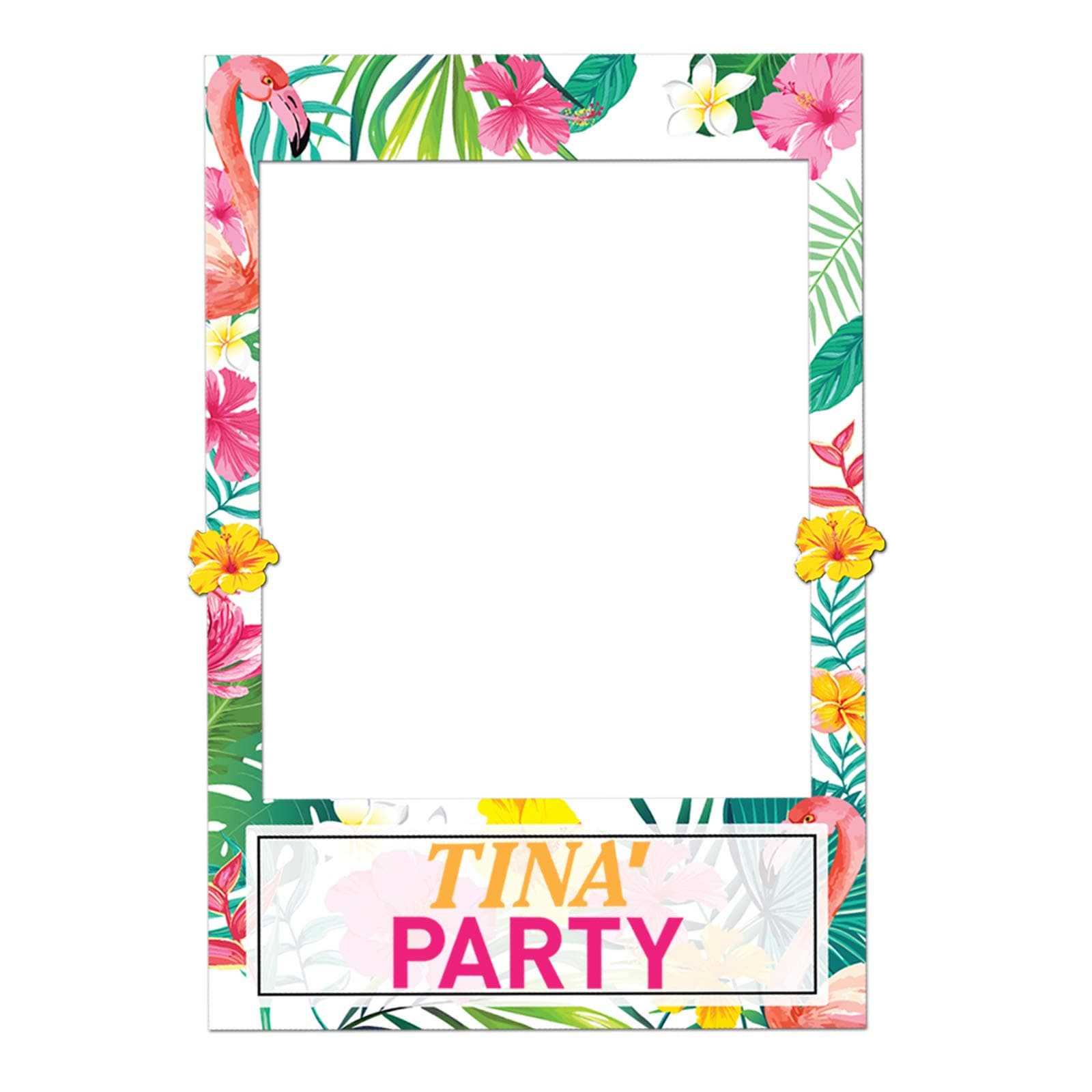 Luau Party Supplies-2 in 1 Luau Photo Booth Props Frame-Luau Birthday Decorations-Party Beach Decorations Hawaiian Party Supplies