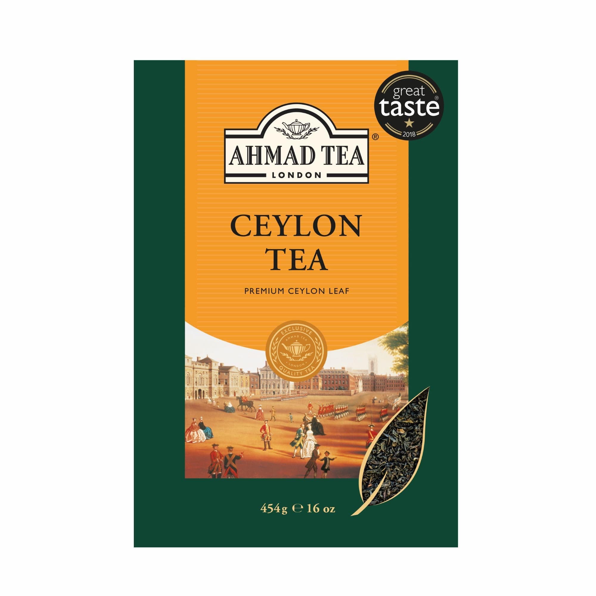 Black Tea, Ceylon Loose Leaf, 454g - Caffeinated & Sugar-Free (pack of 1)