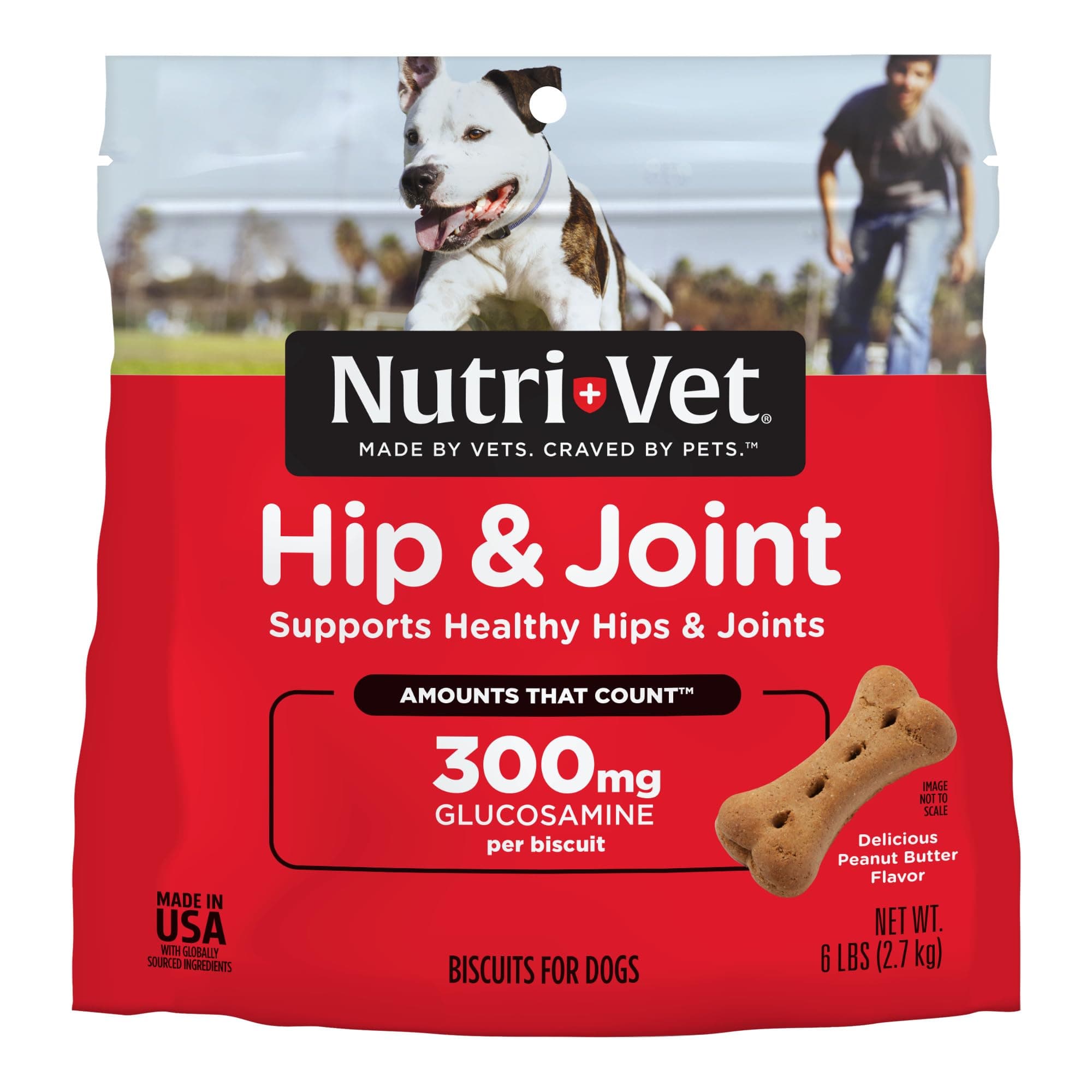 Nutri-Vet Hip & Joint Extra Strength Biscuits for Dogs, 6 Po