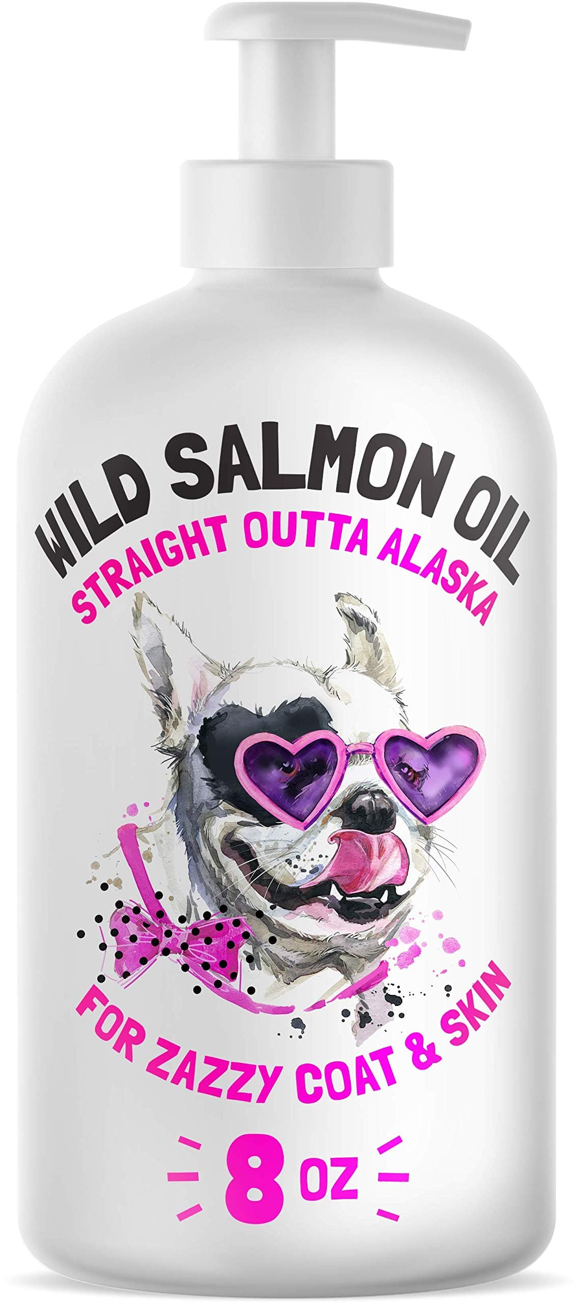 LEGITPET Wild Alaskan Salmon Oil for Dogs & Cats - Pure Fish Omega 3 6 9 Liquid Fatty Acids - Skin & Coat Supplement - Supports Joint Function, Immune & Heart Health