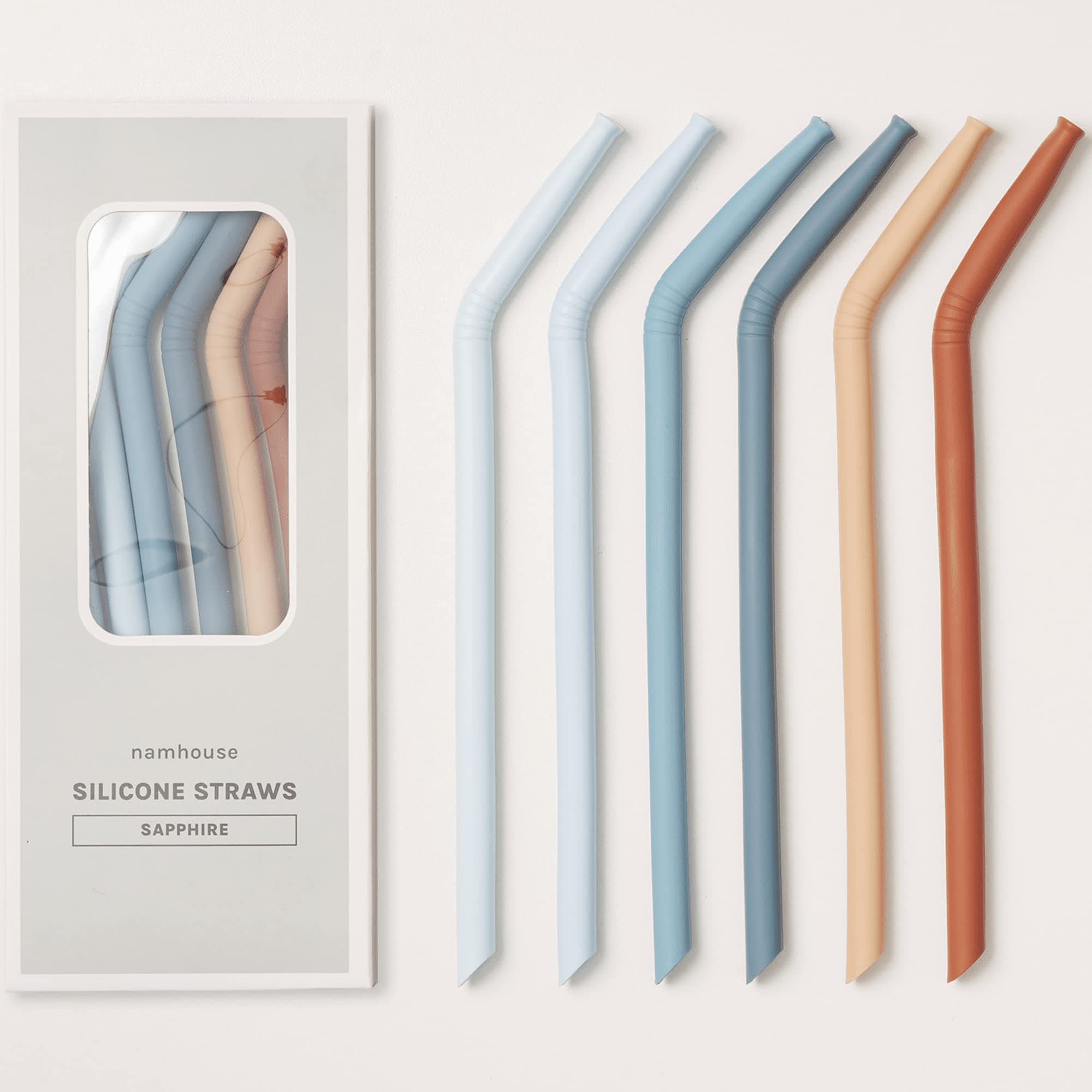 - Nightingale Reusable Silicone Straws - Bendy Drinking Straw with Cleaning Brush - Collapsible and Bendable Travel Straw for Kids - Dishwasher Safe, Food-Safe - Set of 6 (Coral Multi)