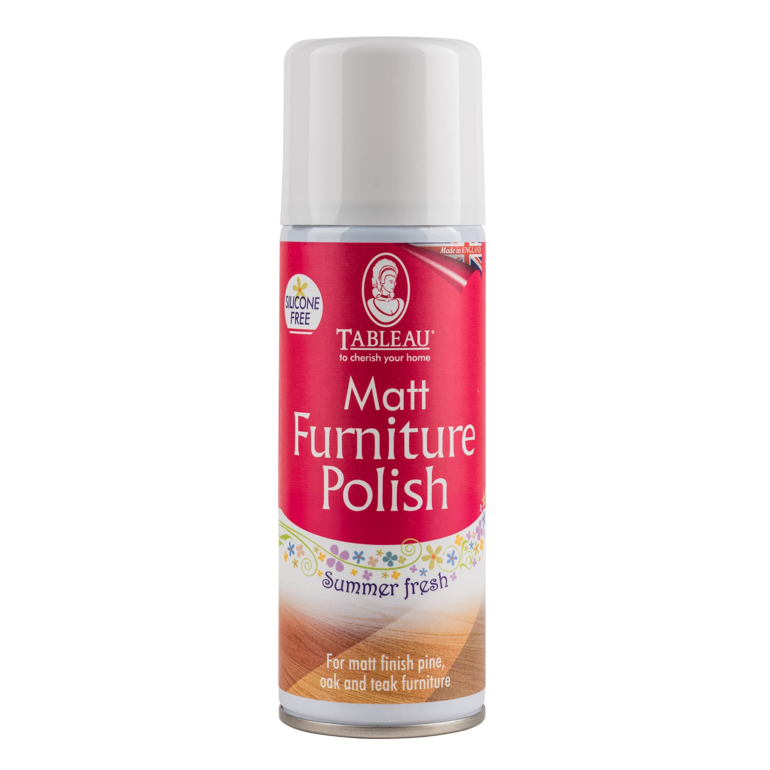 Tableau, Matt Furniture Polish, For Matt finish pine, oak and teak furniture, Summer Fresh Scent, Silicone Free, 200ml