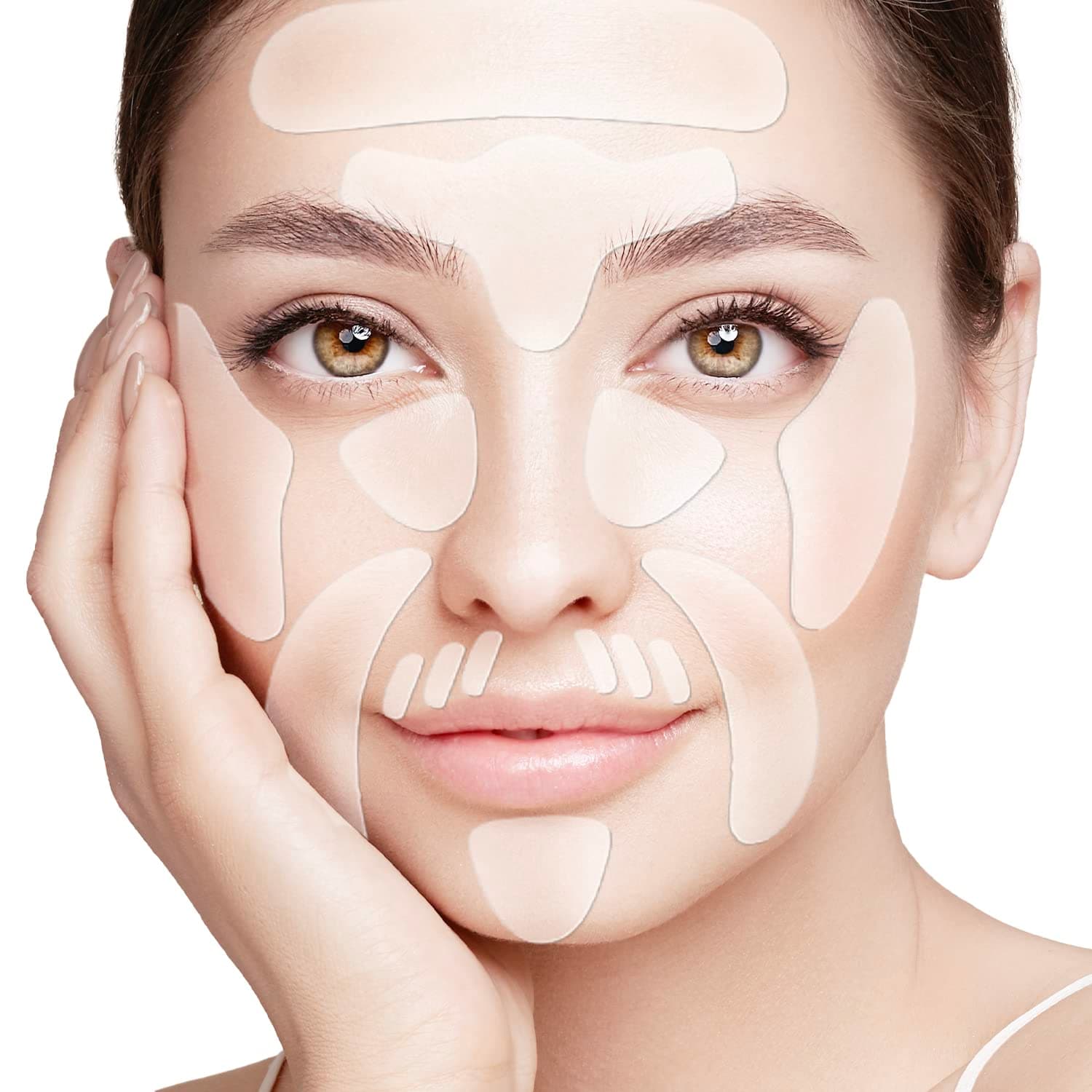 Rossy Forehead Winkle patches, Face Smoothing Patch, Face Lift Tape Invisible, Face Wrinkle Patches for Face Overnight, Facial Patches to Reduce Fine Wrinkles, Frown and Smile Lines