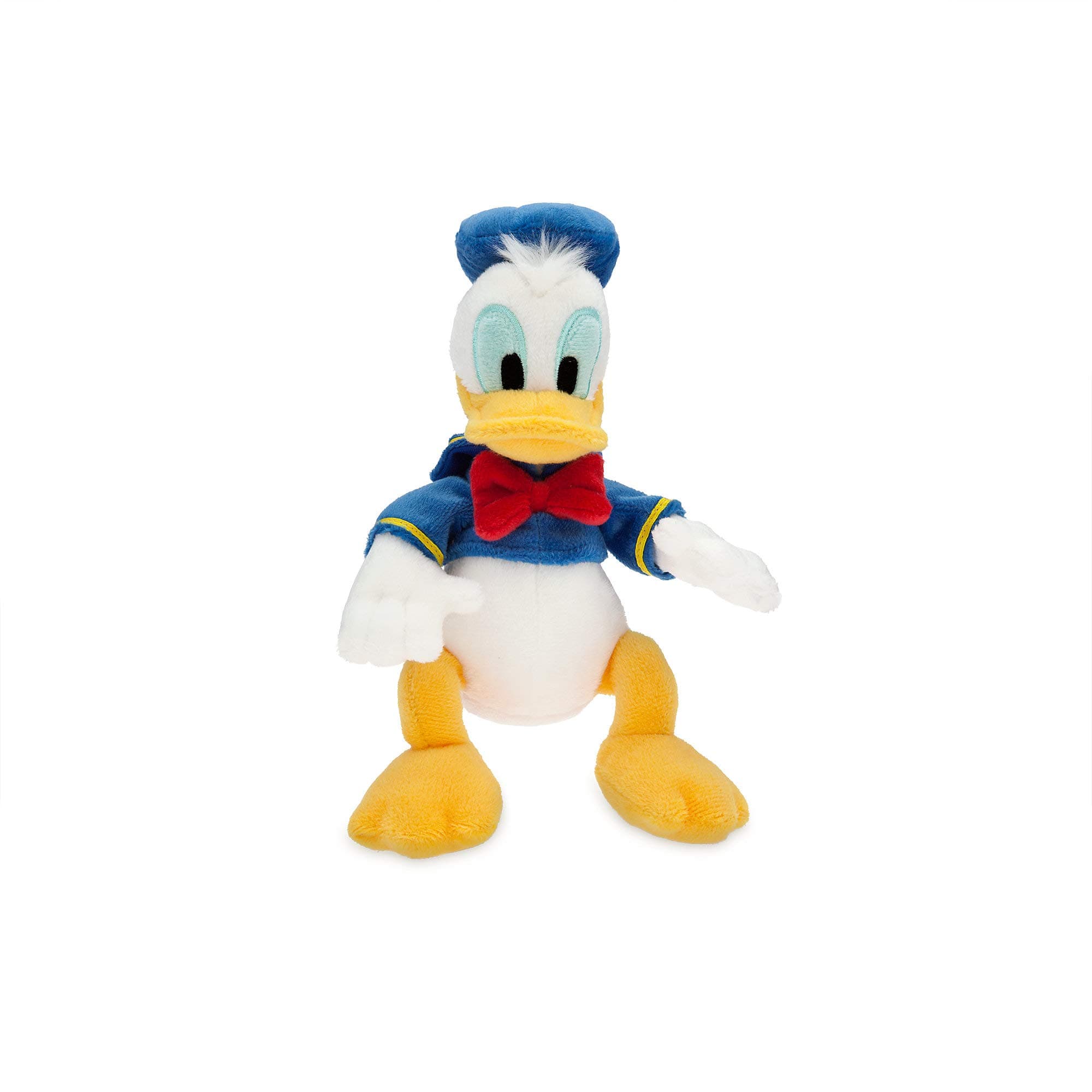 Official Mini Bean Bag Plushies - Donald Duck - Cute Stuffed Animal with Detailed Sculpting, Embroidered Features, & Bean Bag Bottom - Plush Toys for Kids