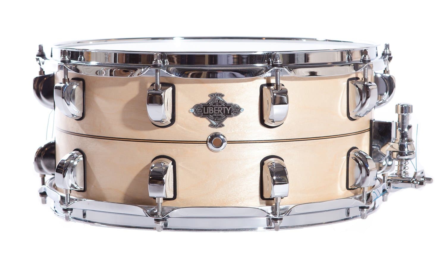 Liberty Drums Inlay Series LD-BIR-1465-IN01 14 x 6.5" Snare Drum, Natural