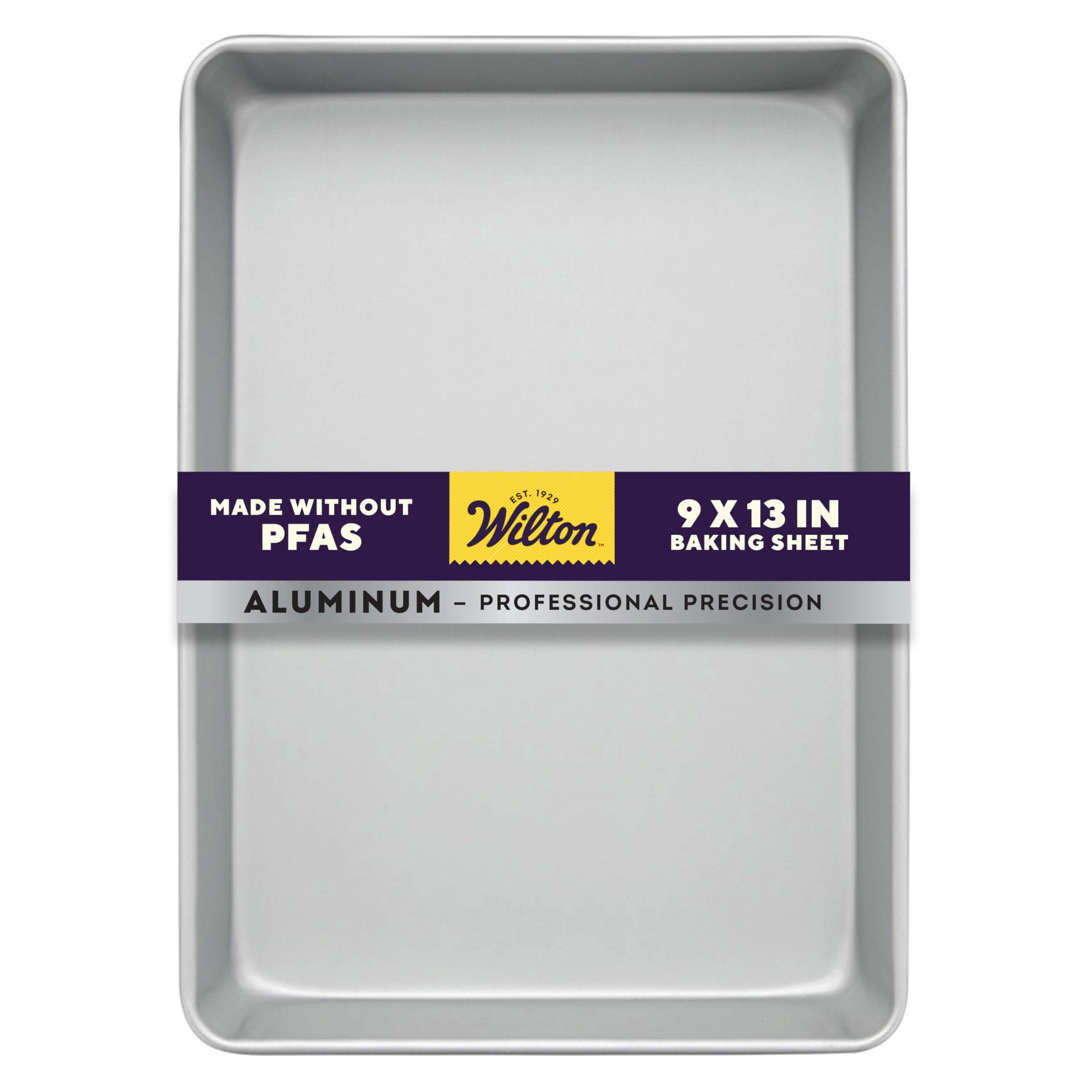 2105-1308 Performance Pans Quarter Sheet Cake Pan, Durable Heats Evenly and Holds its Shape Use After Use, Grey, H 26.0 x W 35.2 x D 7.4 cm (9 x 13-Inch), Aluminum