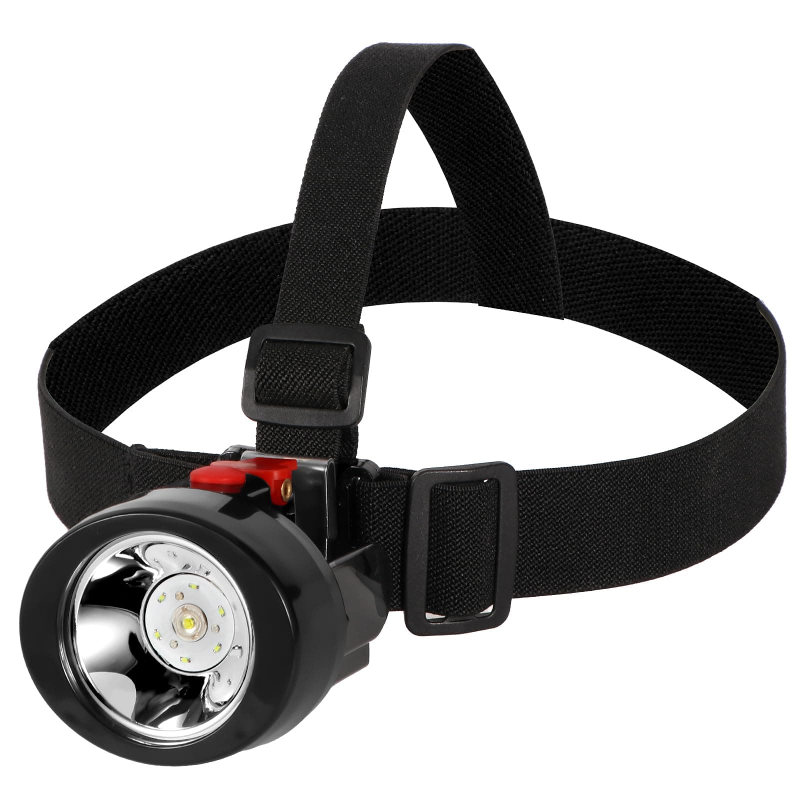 Mining Llight Rechargeable Headlamp Lamp Miners LED Headlamps Flashlight KL2.8LM Camping Lights for Night Running Fishing Hunting Waterproof Explosion-Proof (Red)