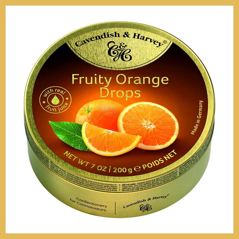 Cavendish & Harvey Fruity Orange Drops - 200Gram, Germany (Pack Of 1)