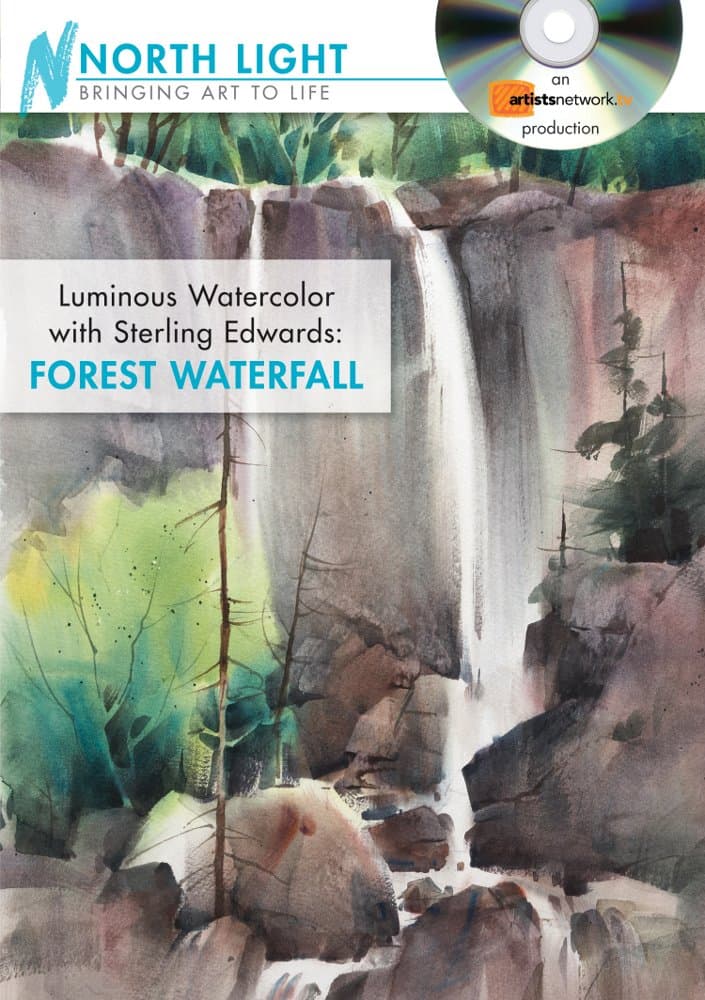Luminous Watercolor with Sterling Edwards - Forest Waterfall