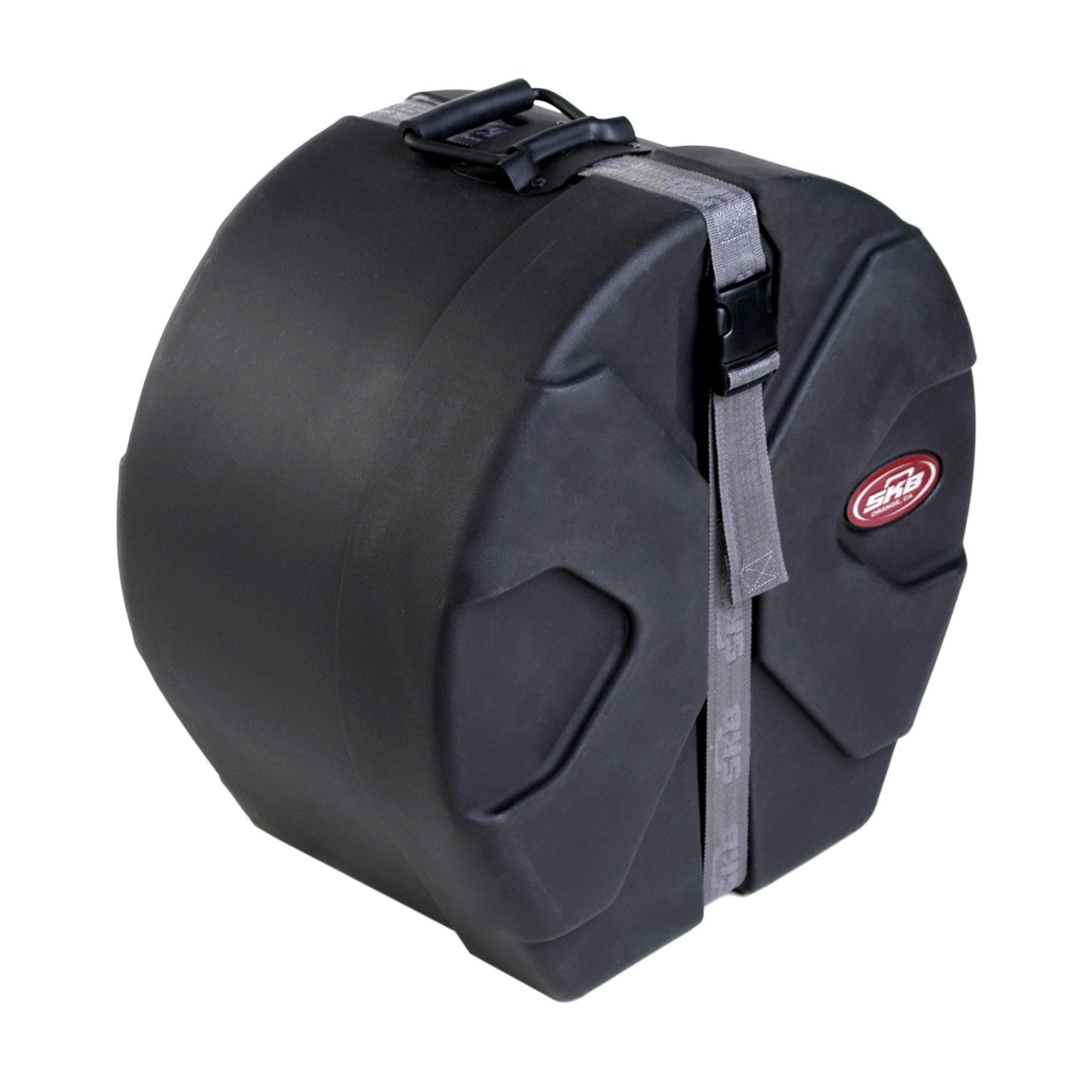 SKB Drum Case with Padded Interior, D-Shaped Design, Molded Feet for Upright Stability and Durable Storage, Black