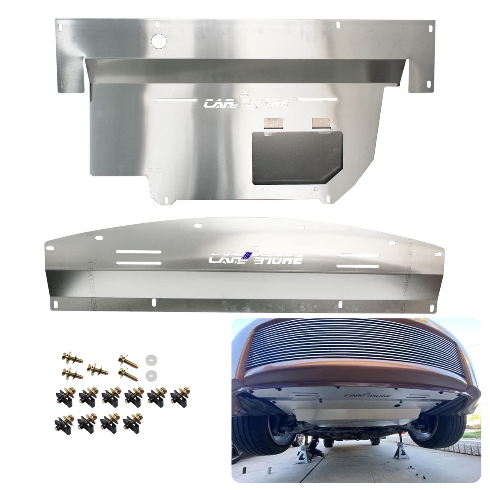 LOSTAR Engine Splash Shield Guard Under Tray Cover Skid Plate for 2003-2006 Infiniti G35 & 2003-2007 G35 Coupe and 2003-2009 Nissan 350Z