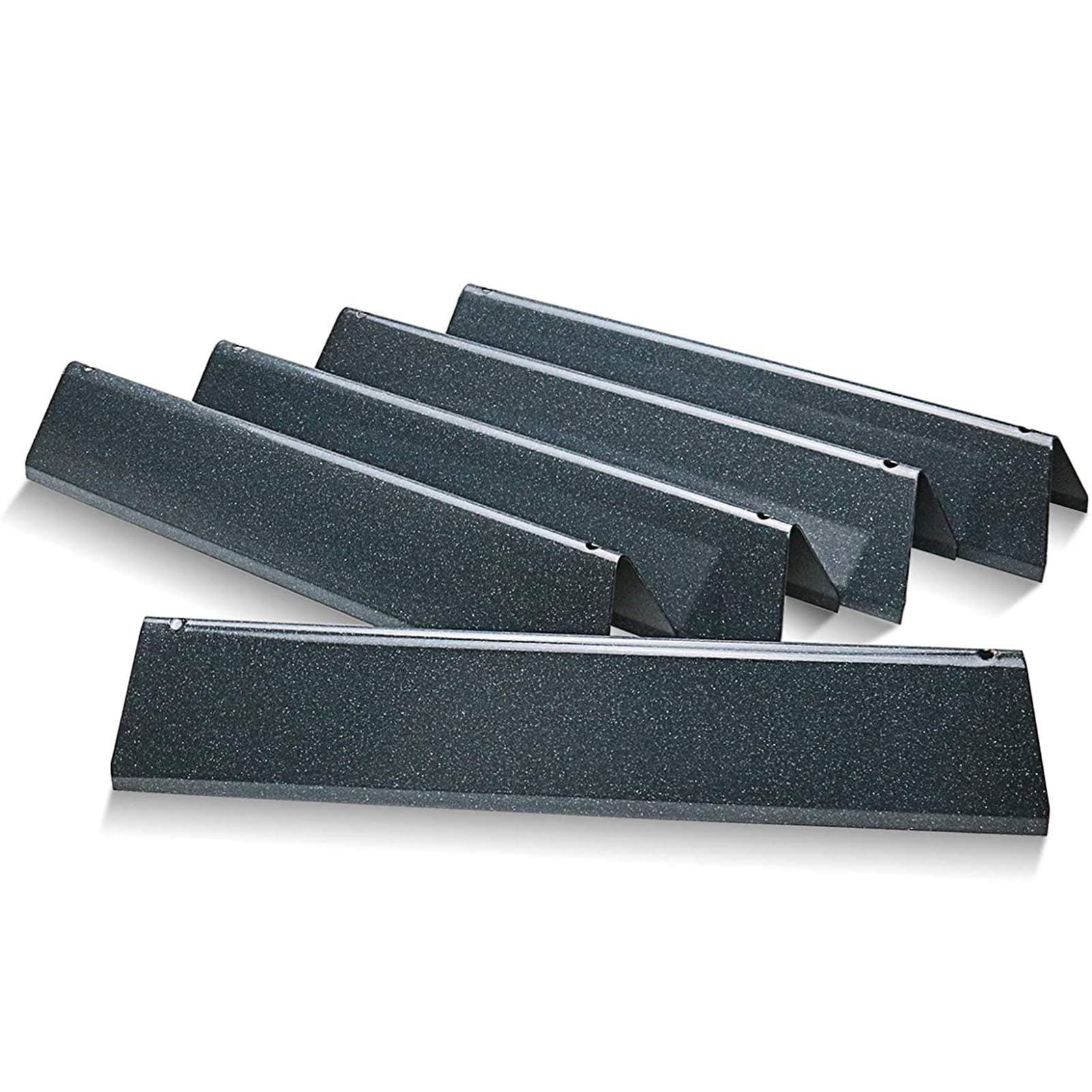 Uniflasy 7636 15.3 Inch Flavorizer Bars for Weber Spirit 300 Series, Spirit E310 E320 E330 S310 S320 S330 Gas Grills with Front Control Knobs, 5 Pack Porcelain Steel Heat Plates for Weber 7636, 16GA