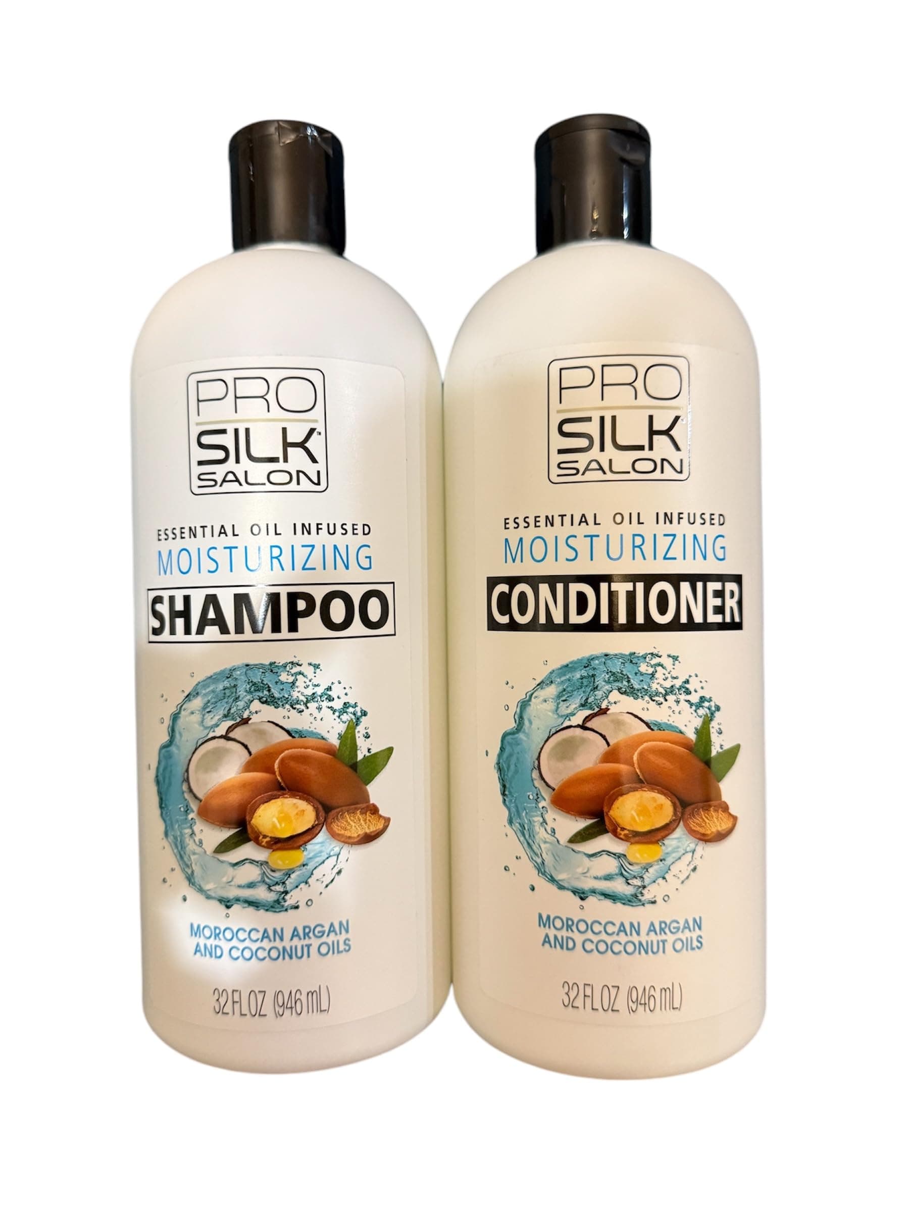 Duo shampoo & condicionador pro silk salon moracan argan adn coconut oil
