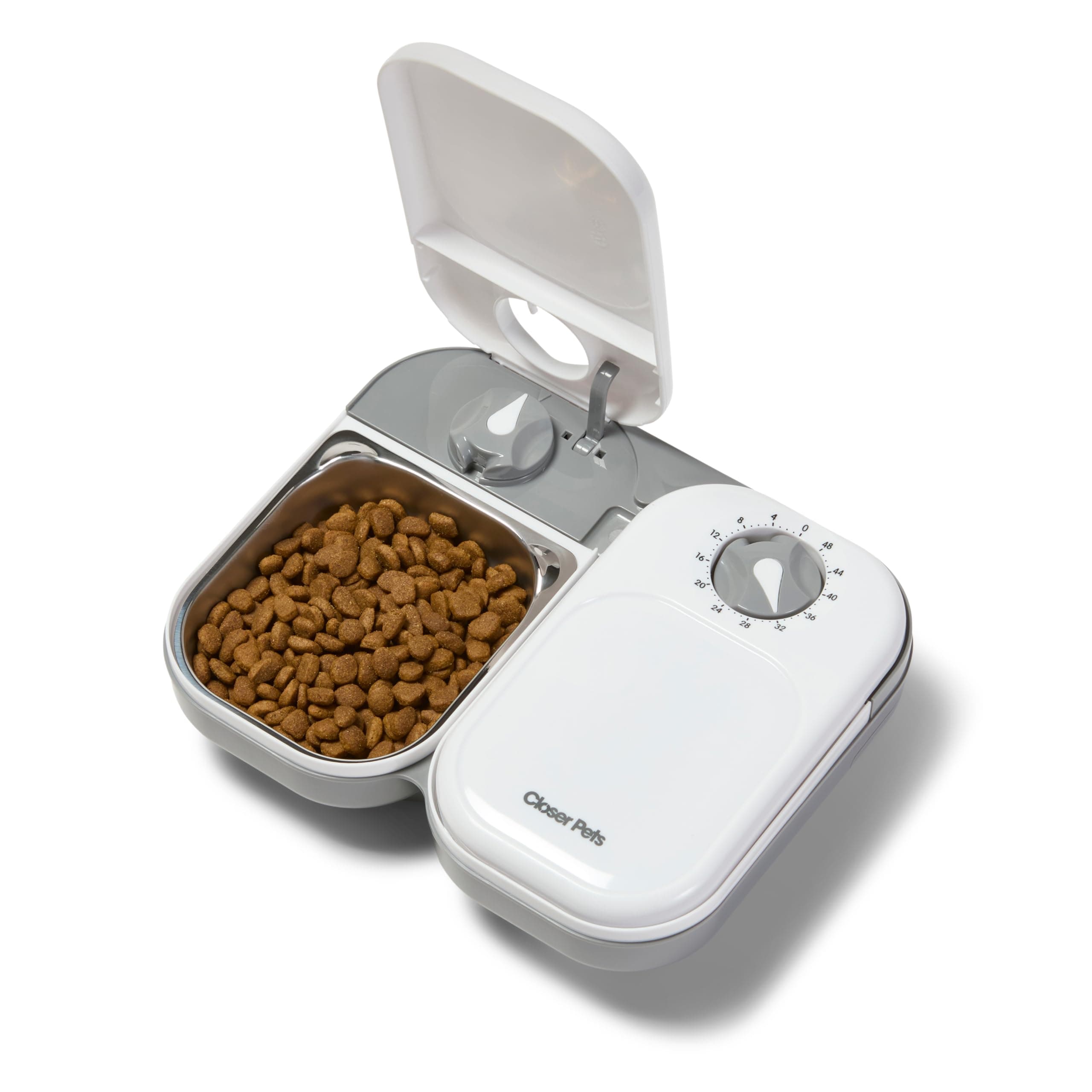 C200 2 Meal Automatic Pet Feeder For Cats And Small Dogs With Stainless Steel Bowl Inserts and Ice Pack