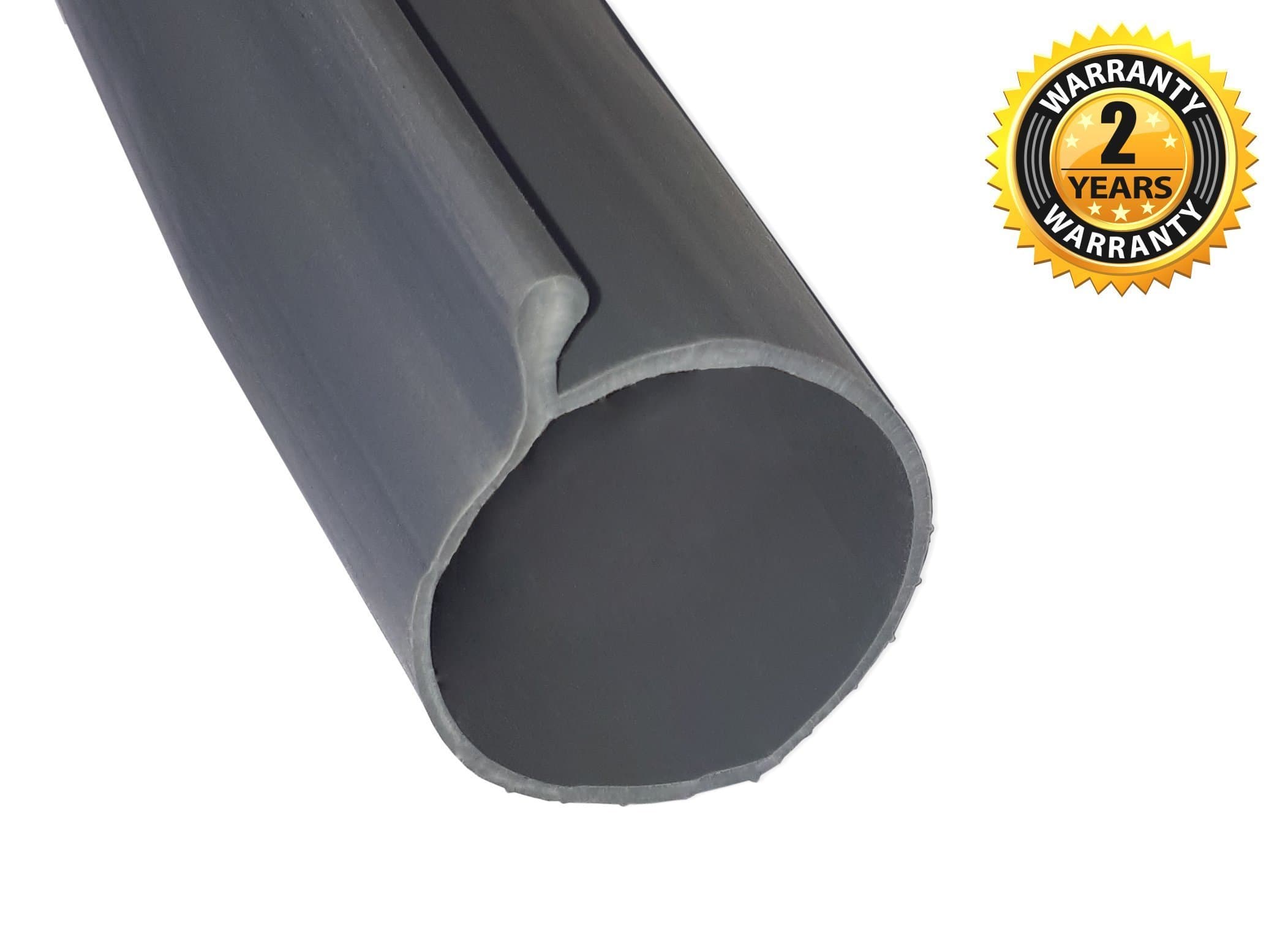 Garage Door P-Bulb Bottom Seal Strip 20-Feet Grey With single P-End (0.194") | 20' x 1.5" diameter | Heavy Duty Weather Bulb Seal 20' Replacement | Single P-Style Match Amarr/Clopay & More.