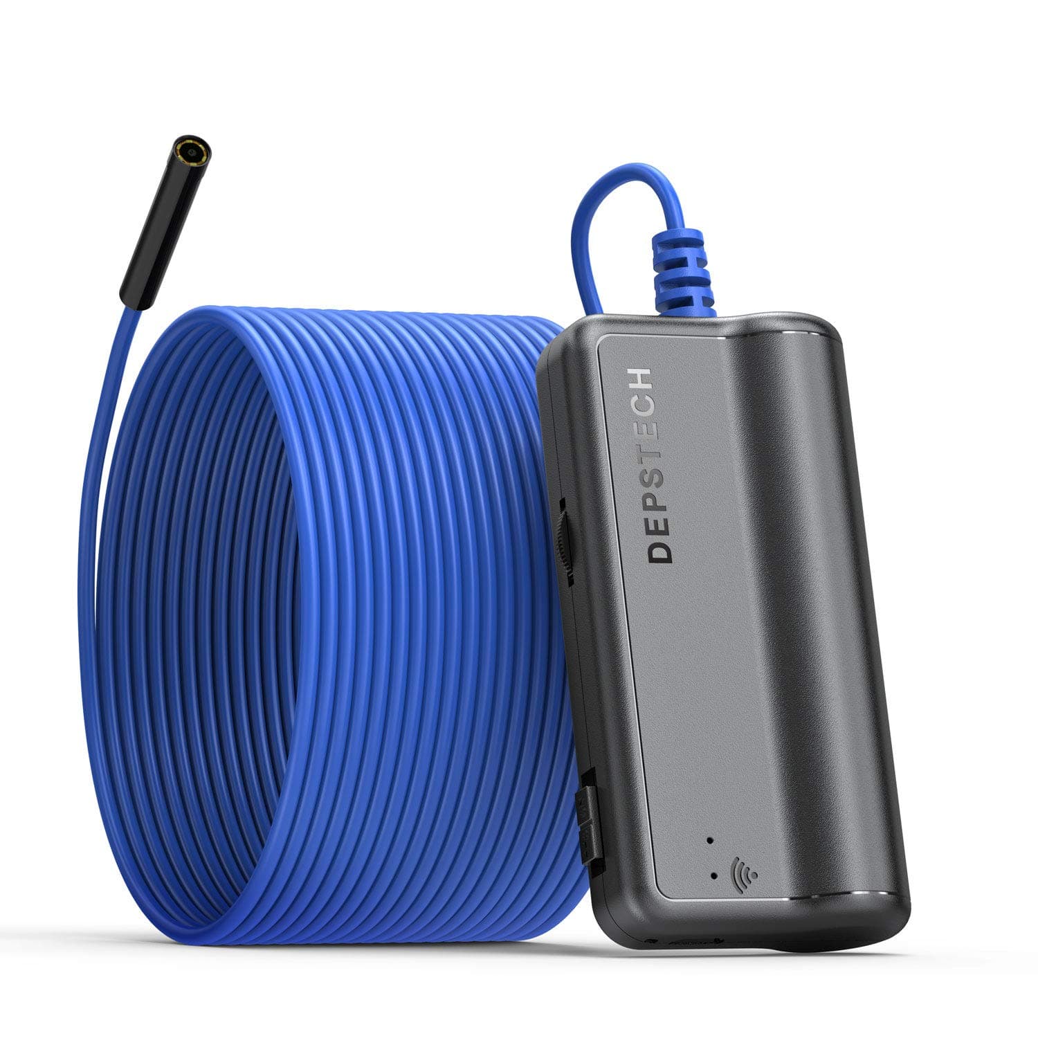 DEPSTECH 1200P Semi-Rigid Wireless Endoscope, 2.0 MP HD WiFi Borescope Inspection Camera,16 inch Focal Distance & 2200mAh Battery Snake Camera-33FT