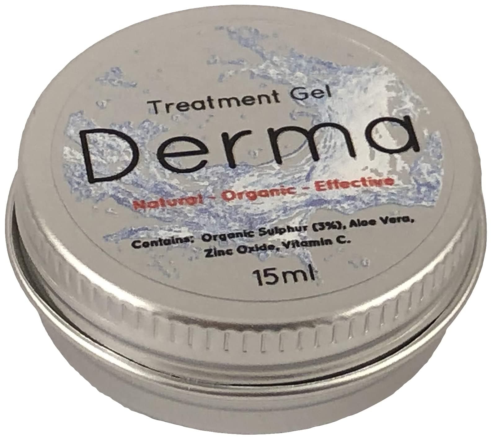 Derma - Psoriasis Eczema Rosacea Dermatitis Dry Skin Rash - Organic & Natural Treatment Cream Lotion Gel (2X) 15ml Tins