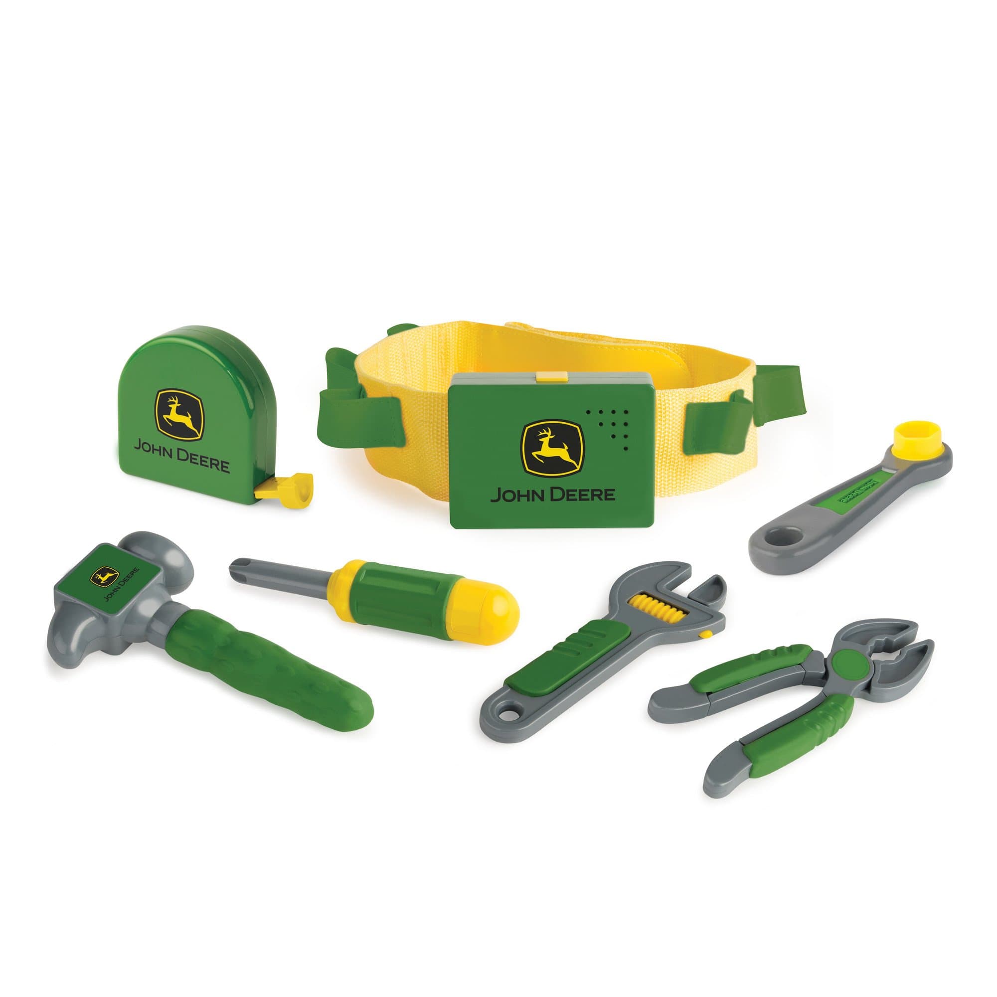 John Deere TOMY Deluxe Talking Toolbelt Preschool Toy,Green