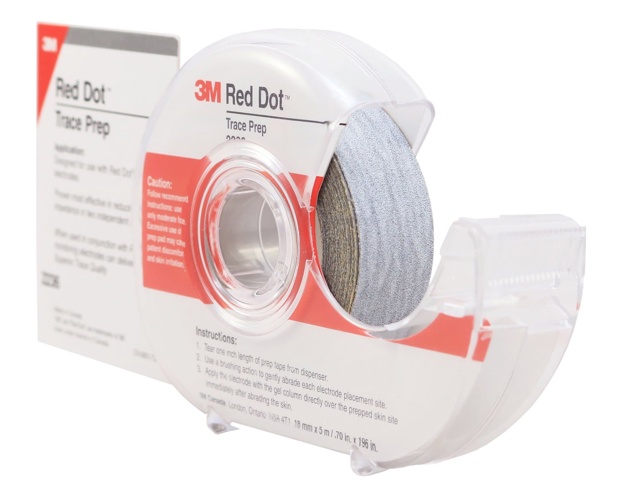3M Red Dot Trace Skin Prep, Roll with Dispenser, 3/4" x 196"