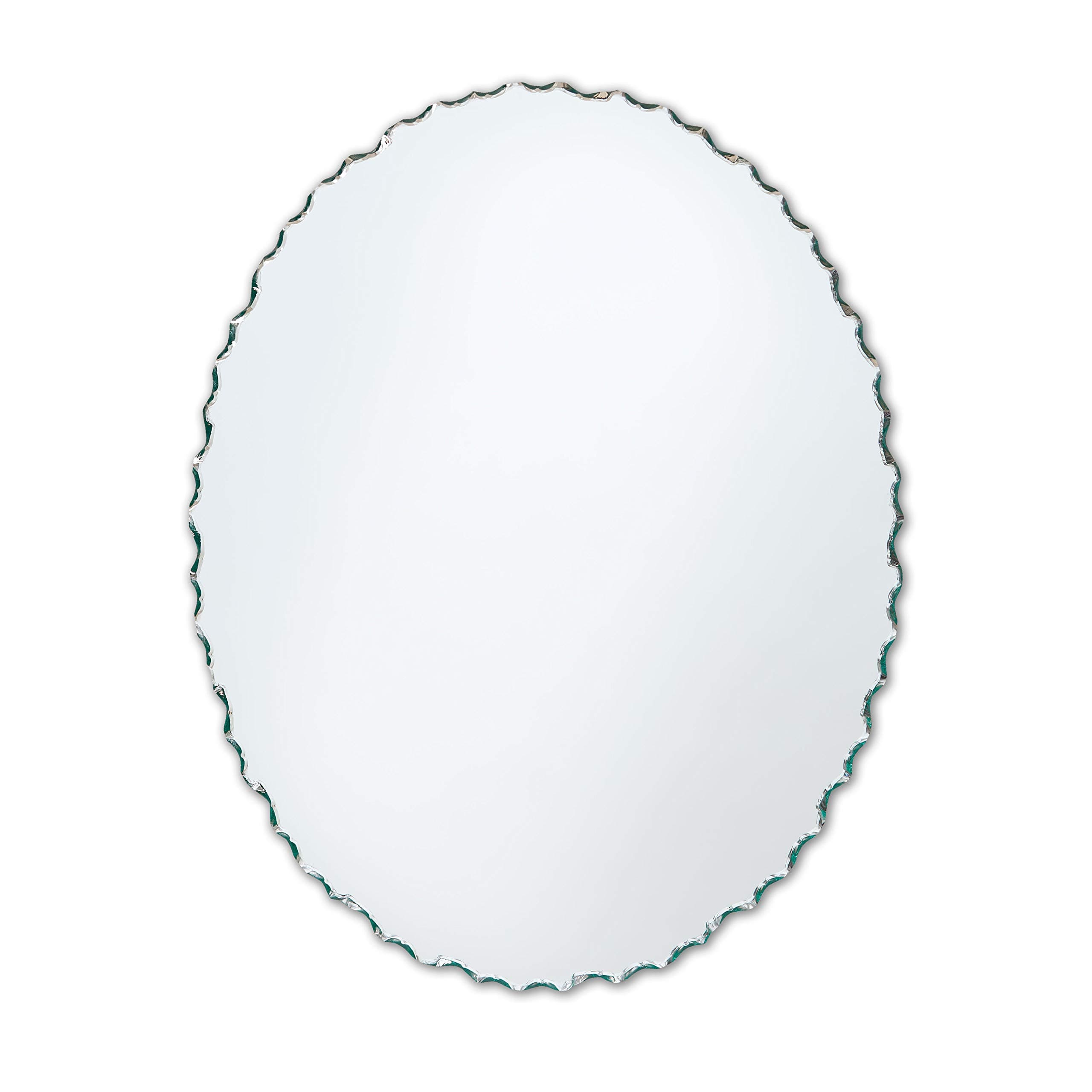 Frameless Oval Mirror | Chiseled Edge