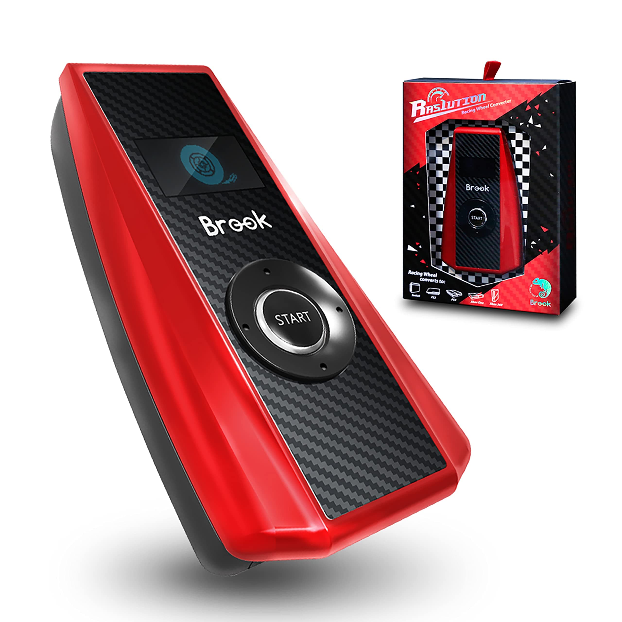 Brook Ras1ution - Evolution of Racing Wheel Converter, Compatible with G29 Driving Force GT and Pro Racing Wheel for PS3, PS4, XB 360/ XB Original and Switch