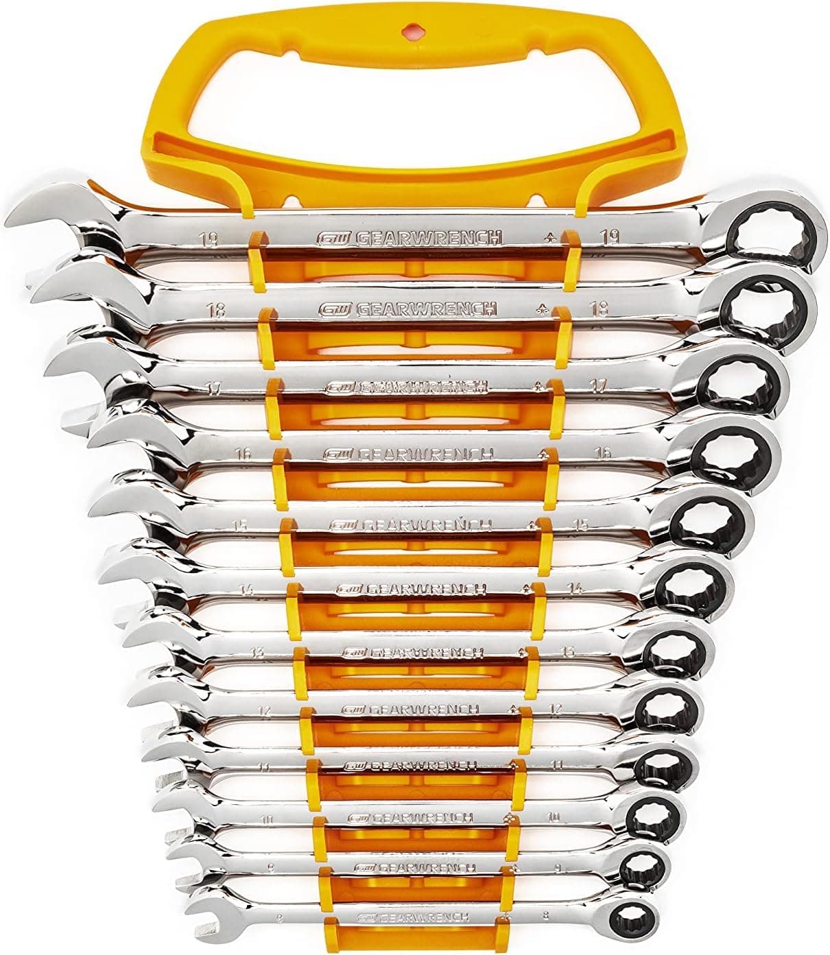 12 Pc. Pt. Ratcheting Combination Wrench Set, Metric - 9412, One Size