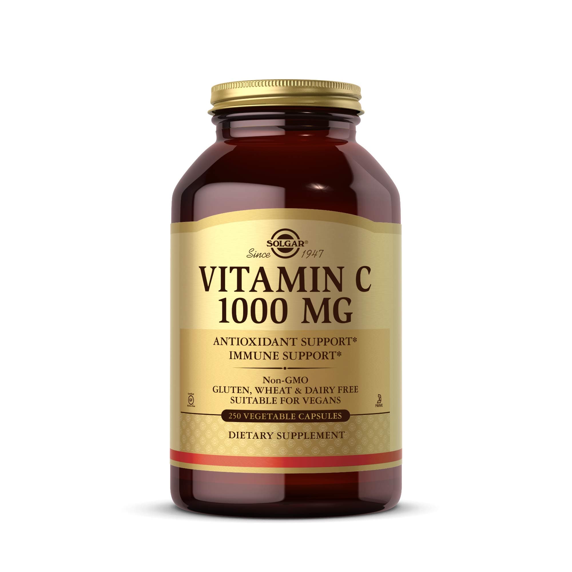 Vitamin C 1000 mg, 250 Vegetable Capsules - Antioxidant & Immune Support - Overall Health - Healthy Skin & Joints - Bioflavonoids Supplement - Non GMO, Vegan, Gluten No, Kosher - 250 Servings