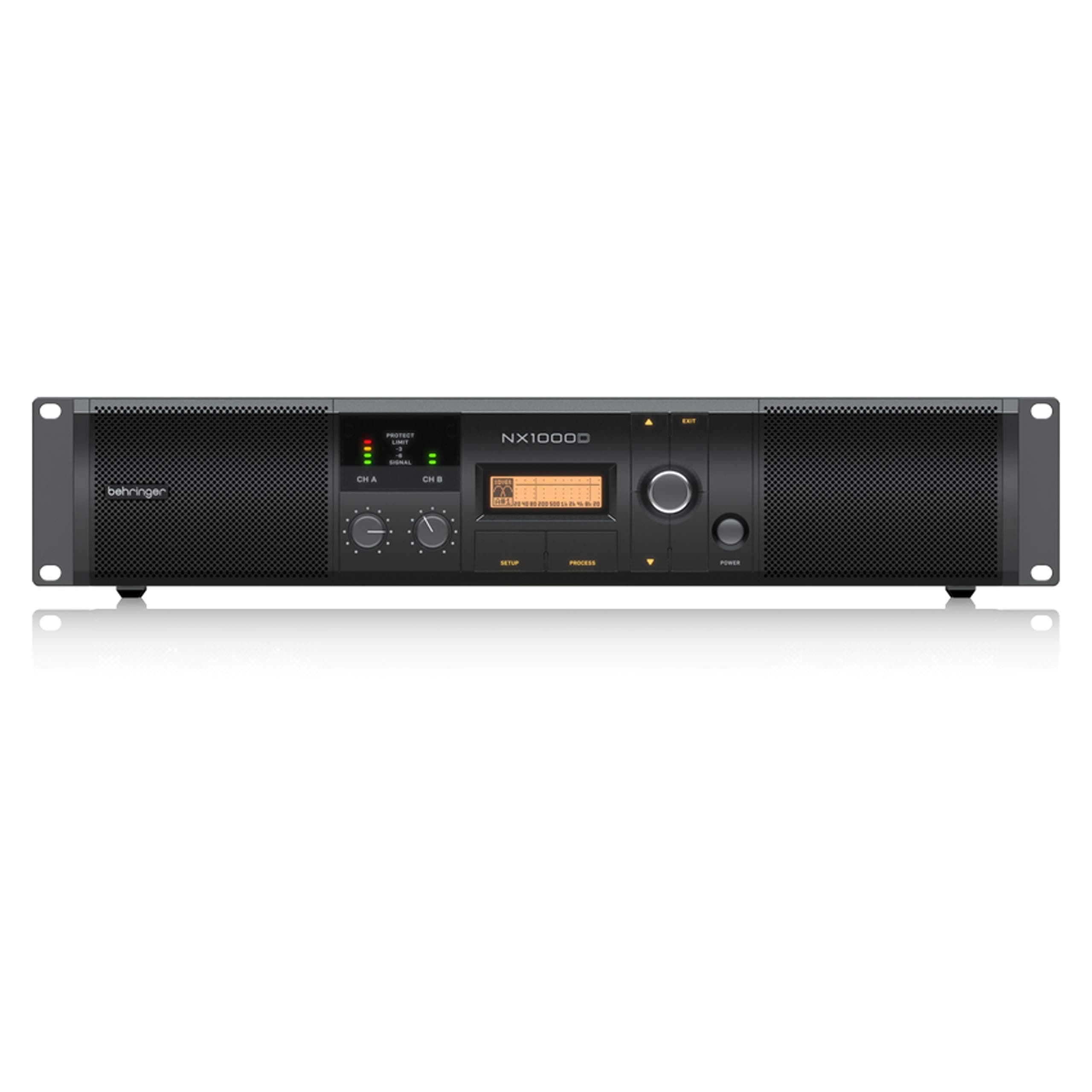 Behringer NX1000D Ultra-Lightweight 1000 Watt Class-D Power Amplifier with DSP Control and SmartSense Loudspeaker Impedance Compensation