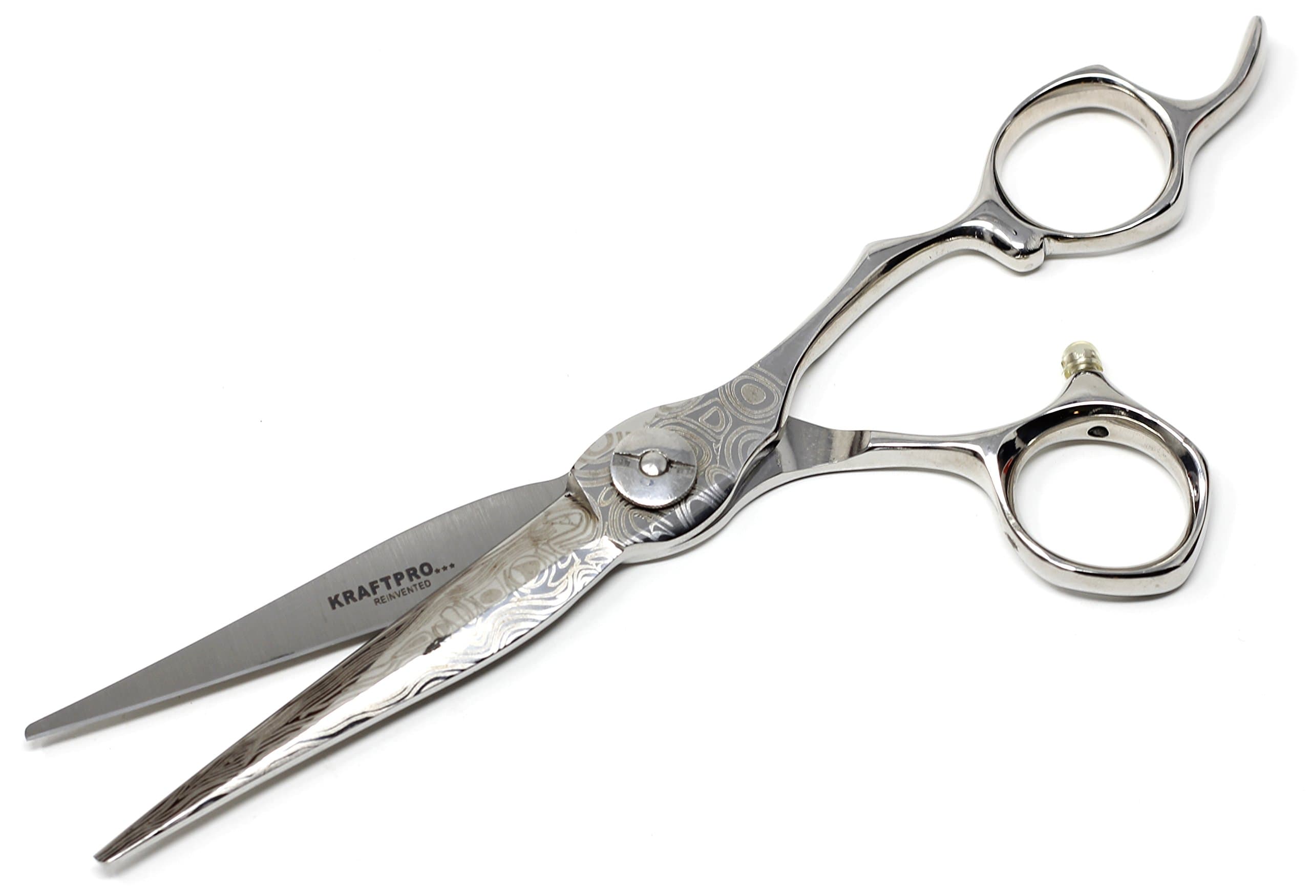 KRAFTPRO SilverLine Japanese Metal Professional & Stylish 5.5 Inches Handmade Scissors ( Experience the Most Advanced Professional Line of Hair Styling Scissors )
