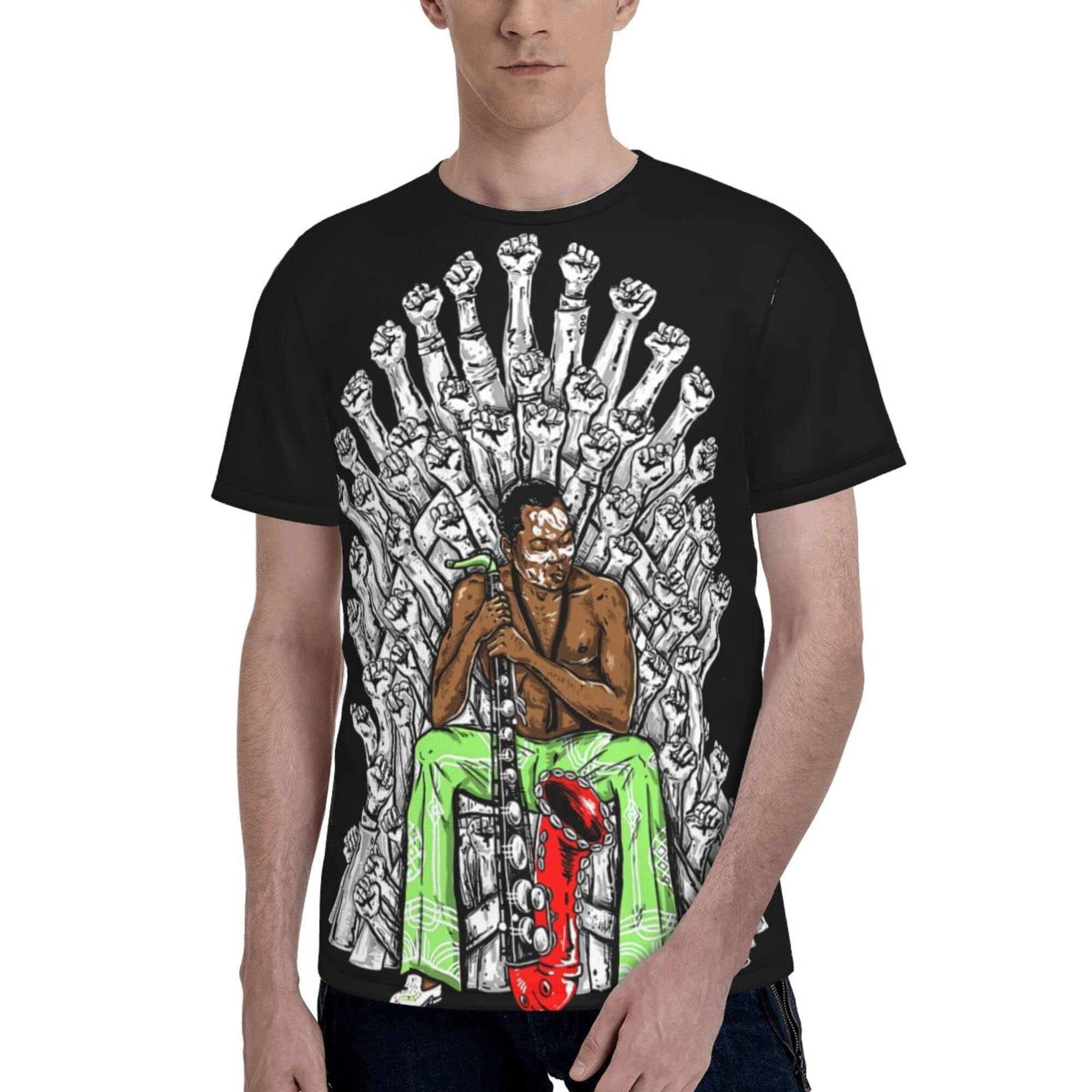 Shirt Mens Short Sleeve T Shirts 3D Printing Fashion Tee Shirt Black