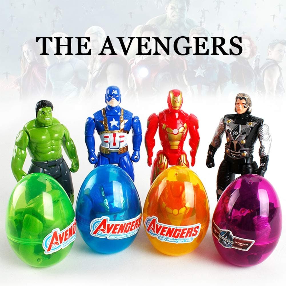 DIY House Marvel Avengers Superhero Action Figures Party Favours Easter Eggs or Stocking Fillers Toys for Kids Toddlers