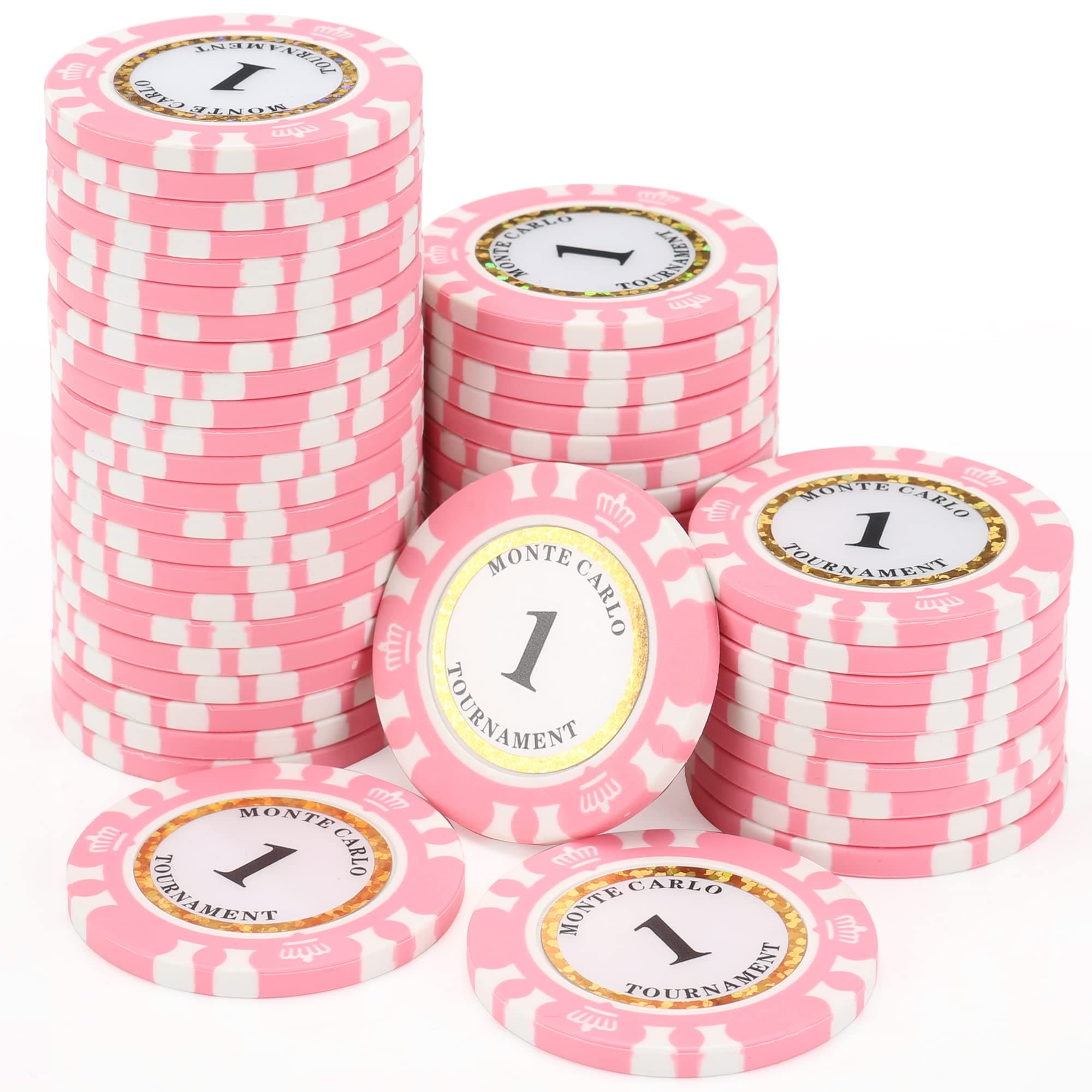 Premium Numbered Poker Chips for Card Board Game,for Texas Hold'em, Blackjack,Card Club or Late Night Poker Games