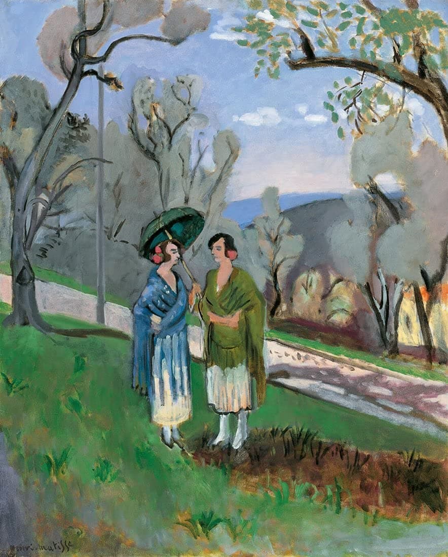 Tallenge - Henri Matisse - Conversation under the Olive Trees - Small Poster(Paper,12x17 inches, MultiColour)