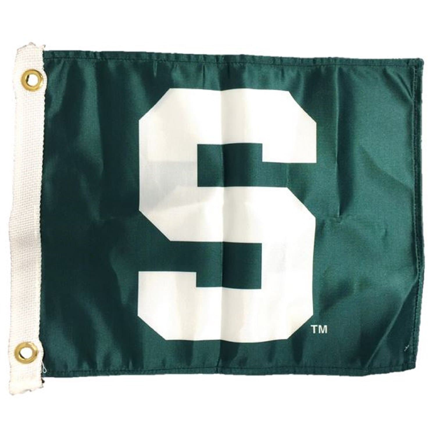 Flagpole To Go NCAA Michigan State Spartans Boat/Golf Cart Flag , 12" x 15"