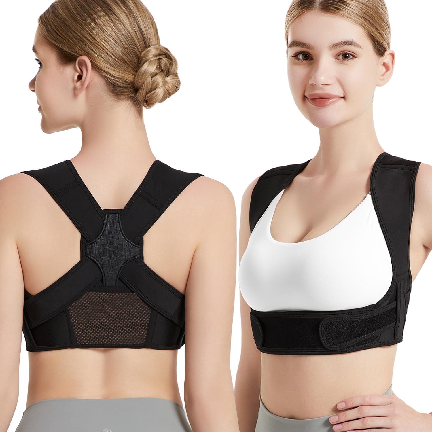 Posture Corrector for Back Support: Adjustable Shoulder Posture Brace for Men and Women (Small/Medium)