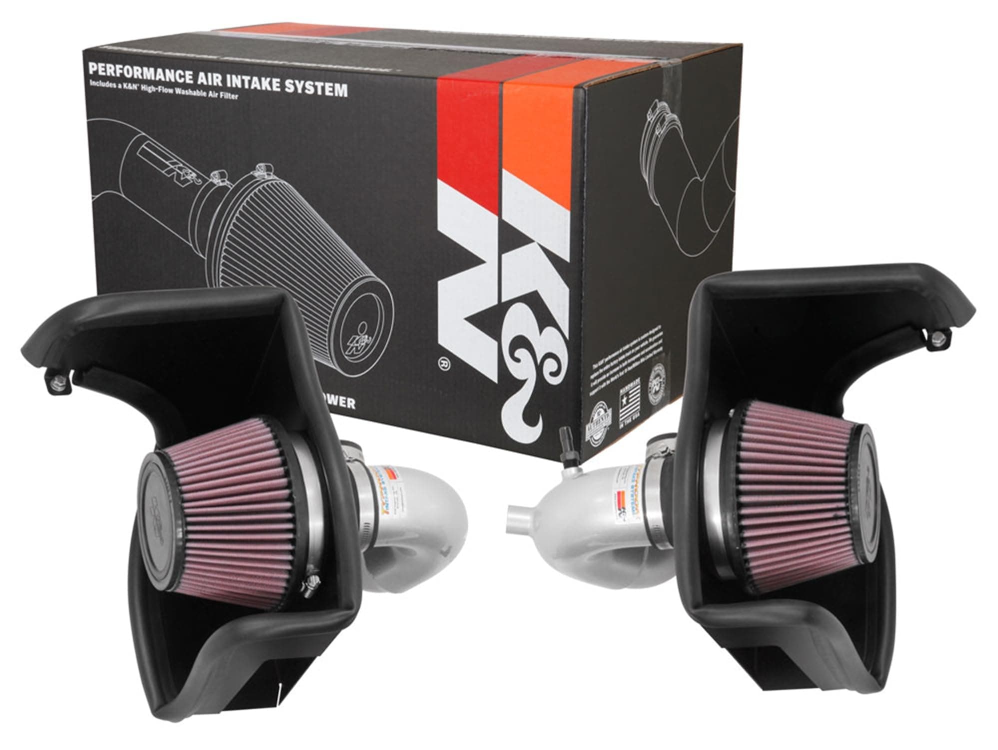 K&N Cold Air Intake System: High-Flow Air Filter, Increase Performance & Acceleration: Compatible with 2018-2025 Genesis/Kia G70, Stinger, 69-5318TS