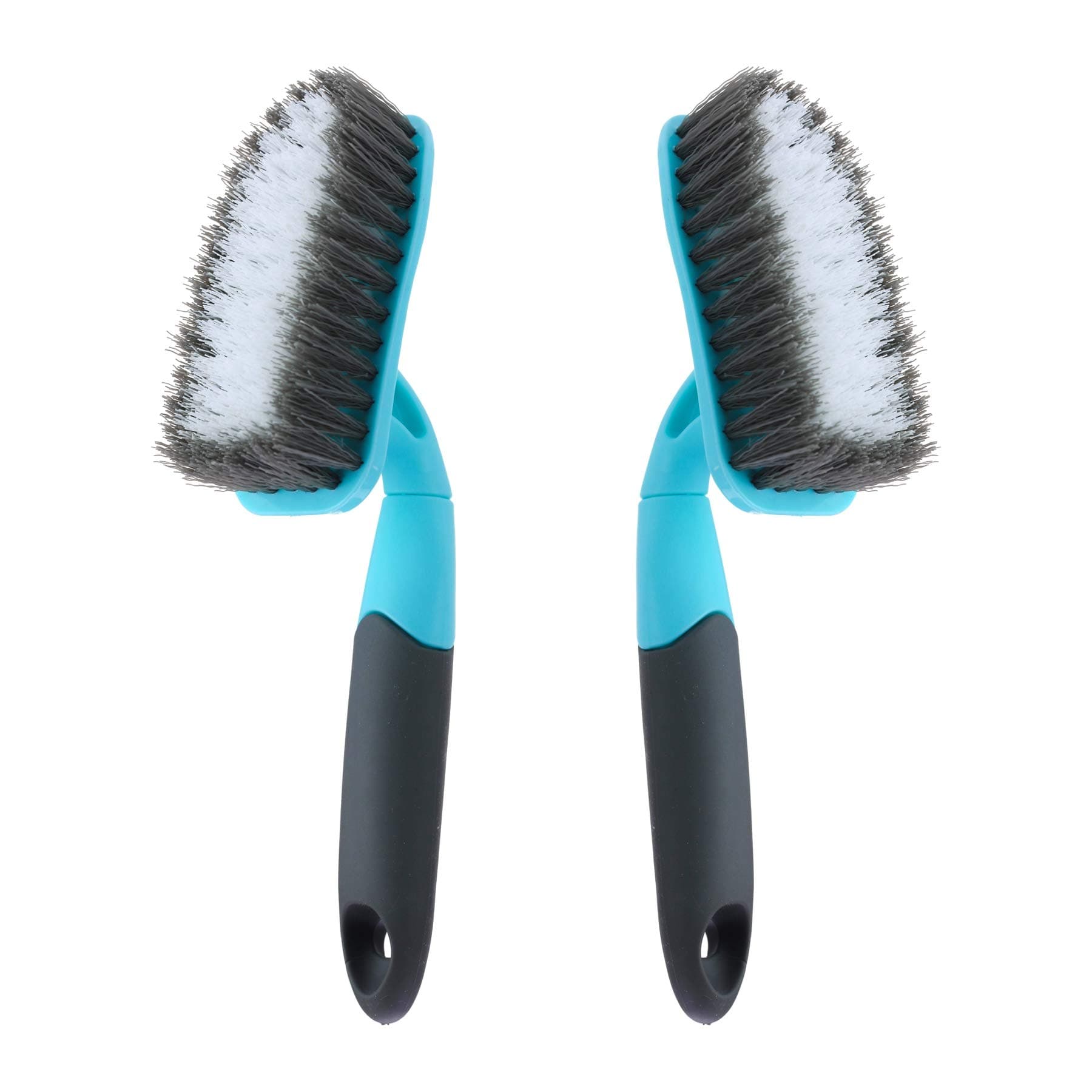 2-Pack Scrub Brush for Cleaning with Long Handle, Medium Firm Brush Bathroom Cleaning Supplies and Bathtub Cleaner and Shower Cleaning, Multi-Scene Use for Kitchen or Carpet