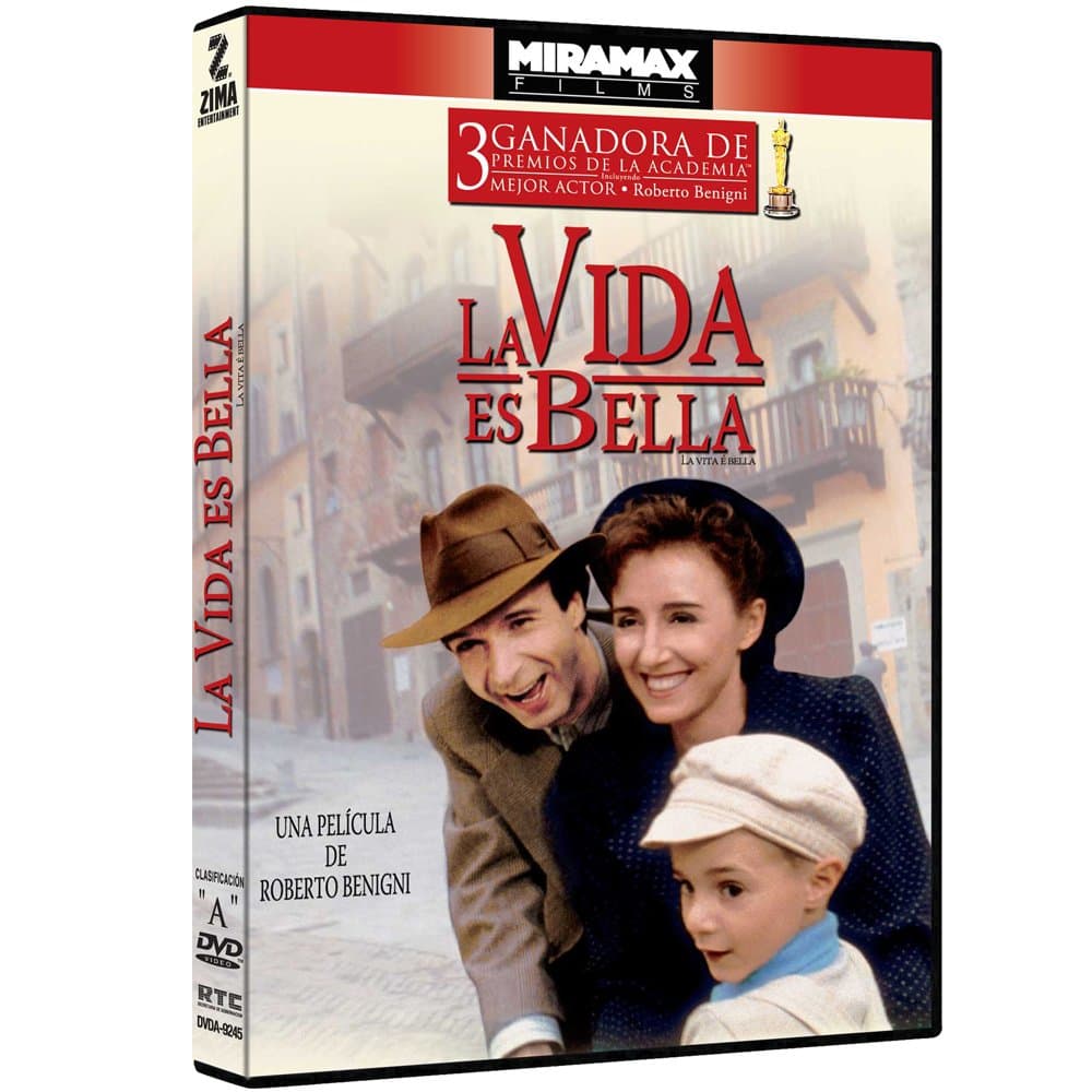 La vida es bella (La vita è bella) [NTSC/Region 1 and 4 dvd. Import - Latin America] (Spanish subtitles) - No English options