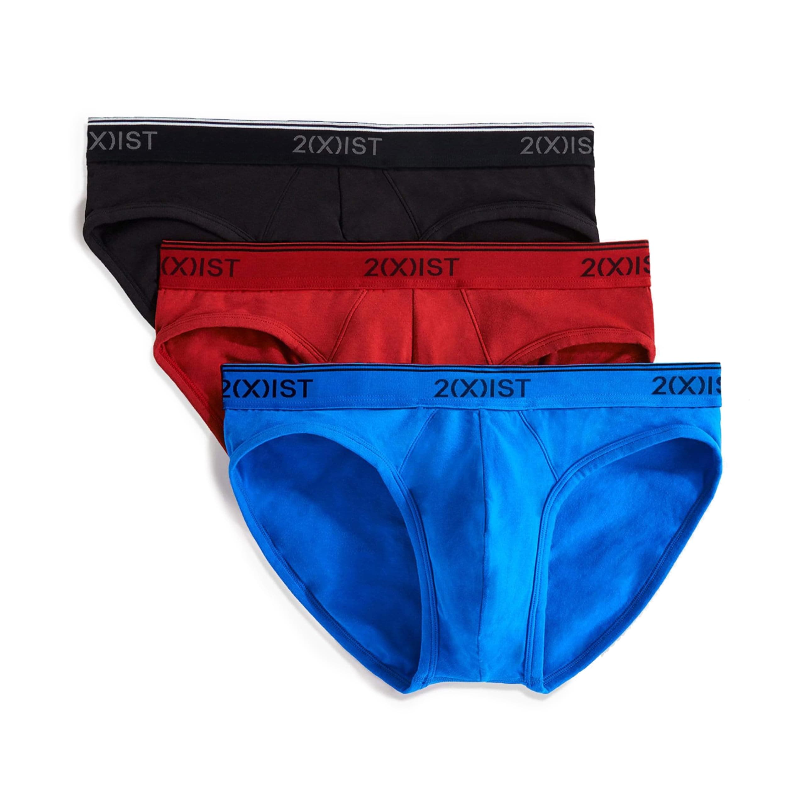 2(X)IST Men's Cotton Stretch No Show Brief 3-Pack