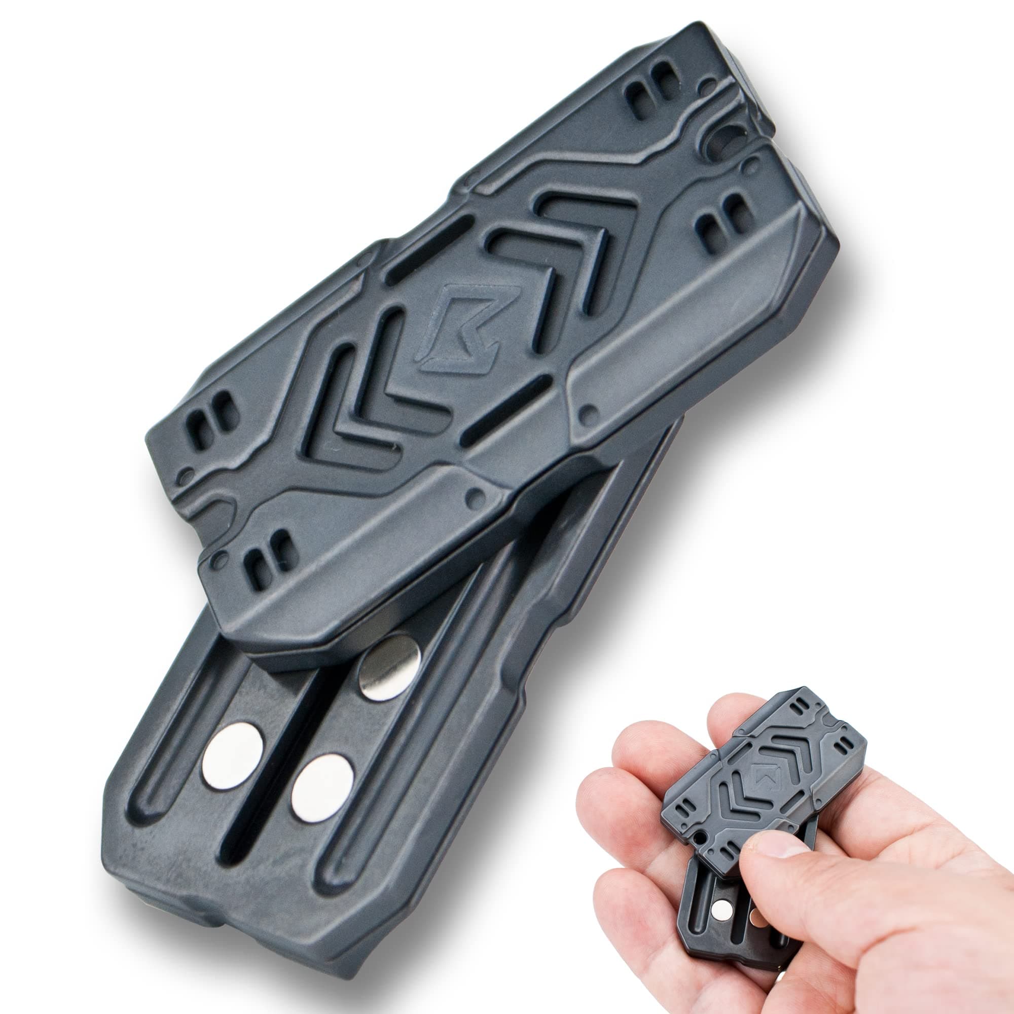 DjuiinoStar Premium Fidget Slider, Multiple Ways to Play, Addictive EDC Toy, Stress Relief Gift for Fidget Fans, Fidget Clicker, CNC Machined Zirconium Toy for Adults DFS-30