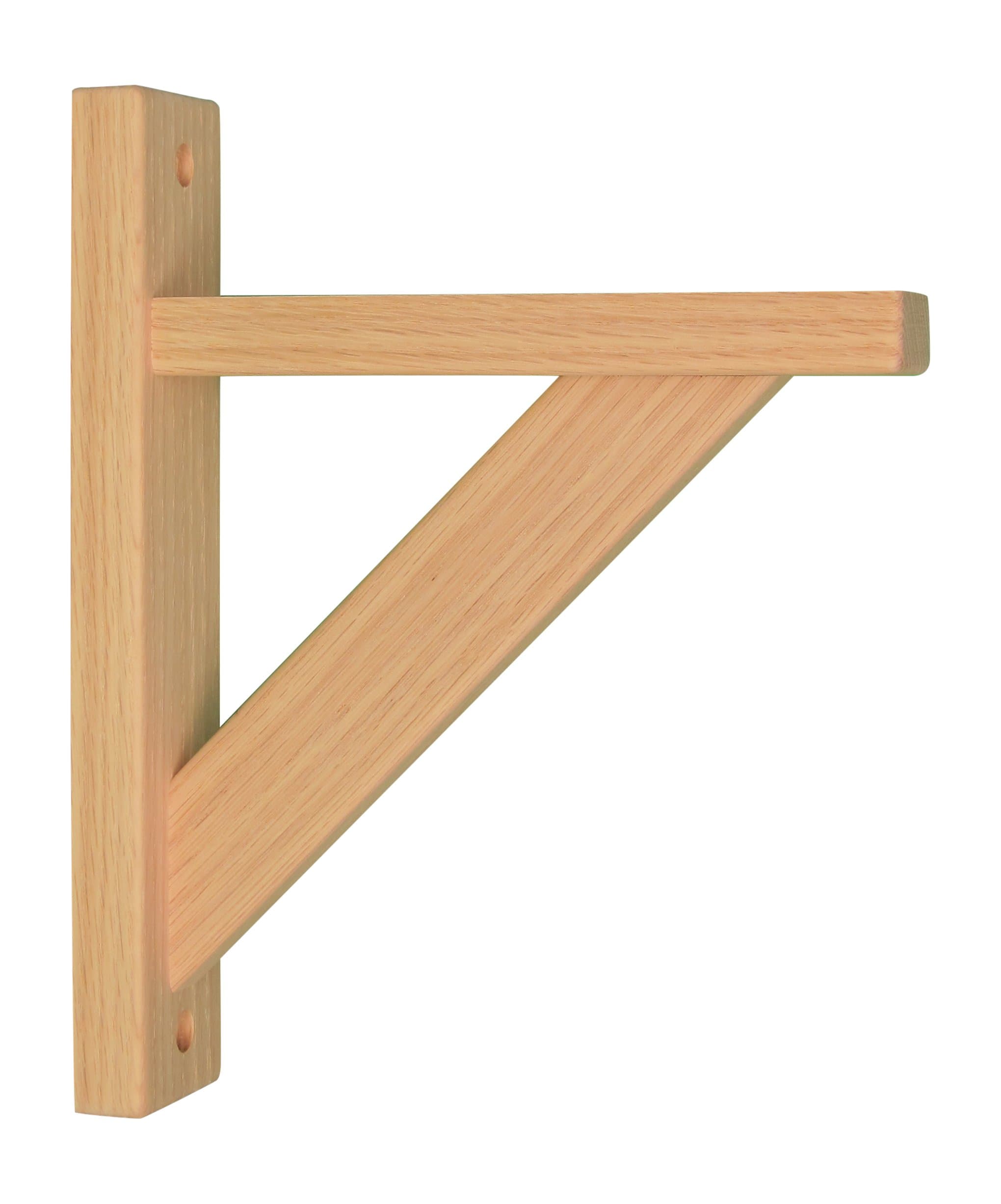 Tyler Morris Woodworking Wood Shelf Bracket - Oak Straight 8