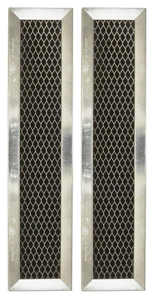 Microwave Charcoal Filter 11.02” x 2.52” for JX81D WB02X10943 GE Microwave Filter Replacement - This Carbon Filter Freshens and Filters Kitchen Air Entering the Over-the-Range Oven Vent Fan (2-Pack)