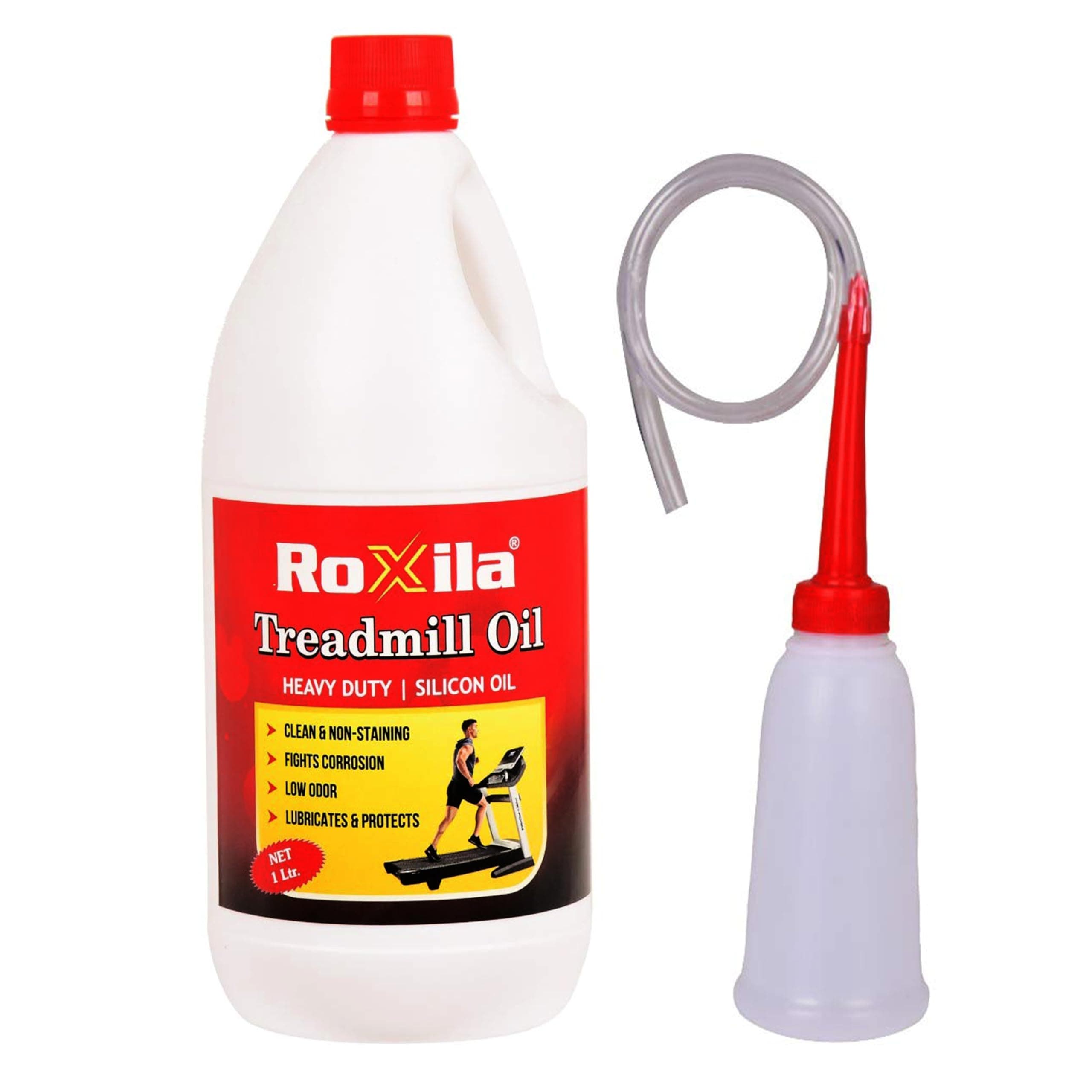 Pure Silicone Treadmill Lubricant Oil for Belt/High Viscosity with Oil Dispenser (1 L)
