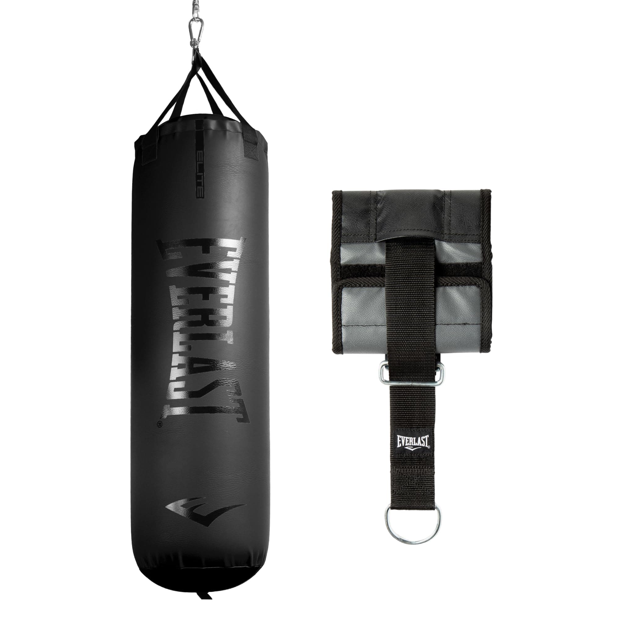 Everlast Elite Punching Bag – Hanging Heavy Bag for Adults with Dual Strap System | Durable Boxing Bag for Boxing, MMA, Muay Thai, Home Gym Training