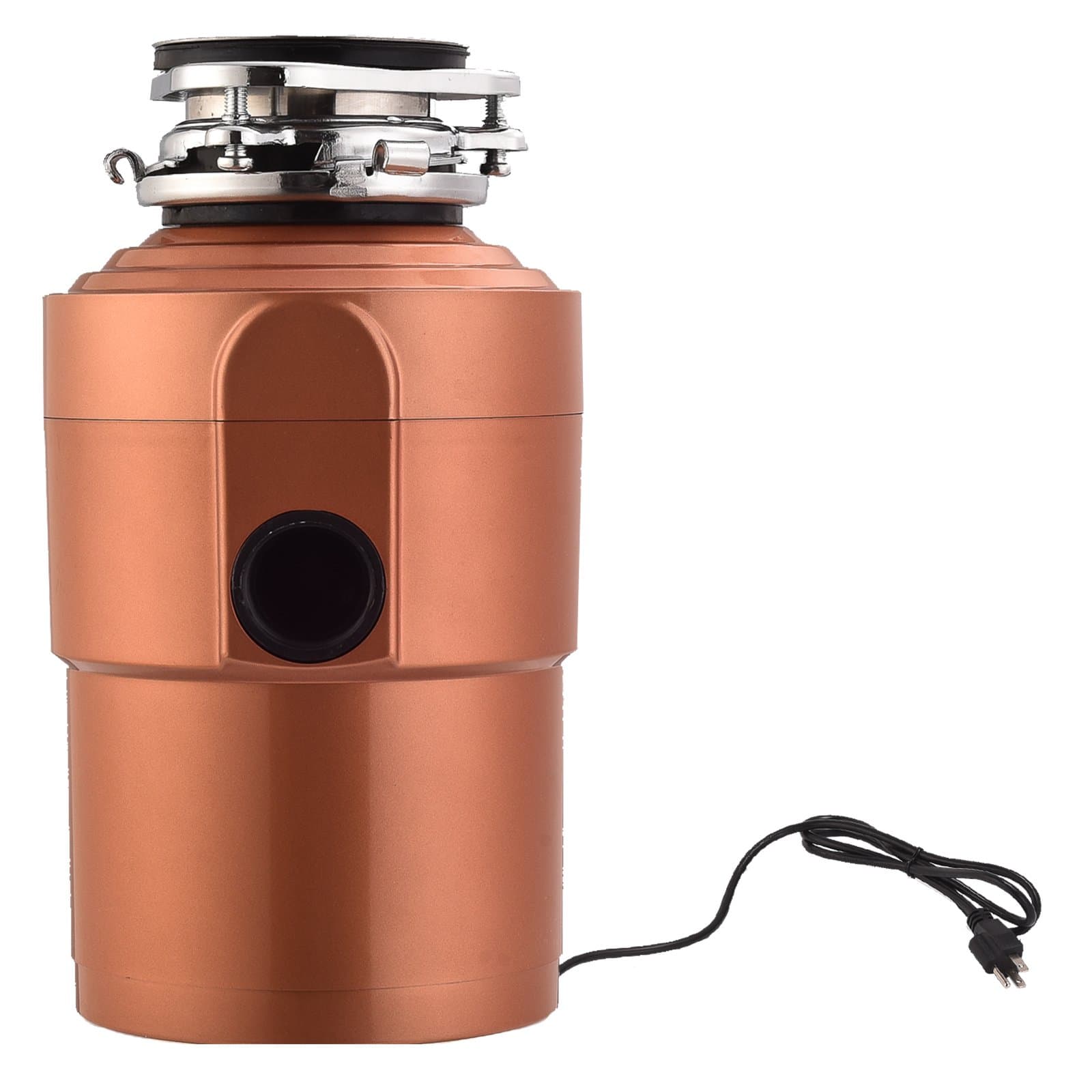 Garbage Disposals KUPPET 1.5 HP 3600 RPM Food Waste Garbage Disposal With Power Cord for Home Kitchen-3 Level of Grinding-Super Quiet&Easy to Install, Gold