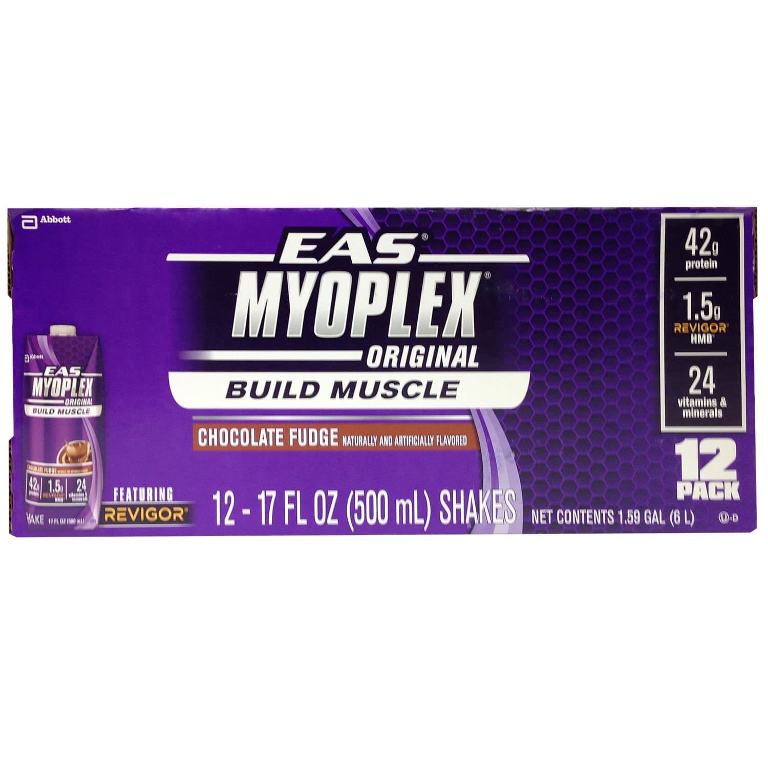 Myoplex Original Chocolate Fudge - 12/17oz - CASE PACK OF 2