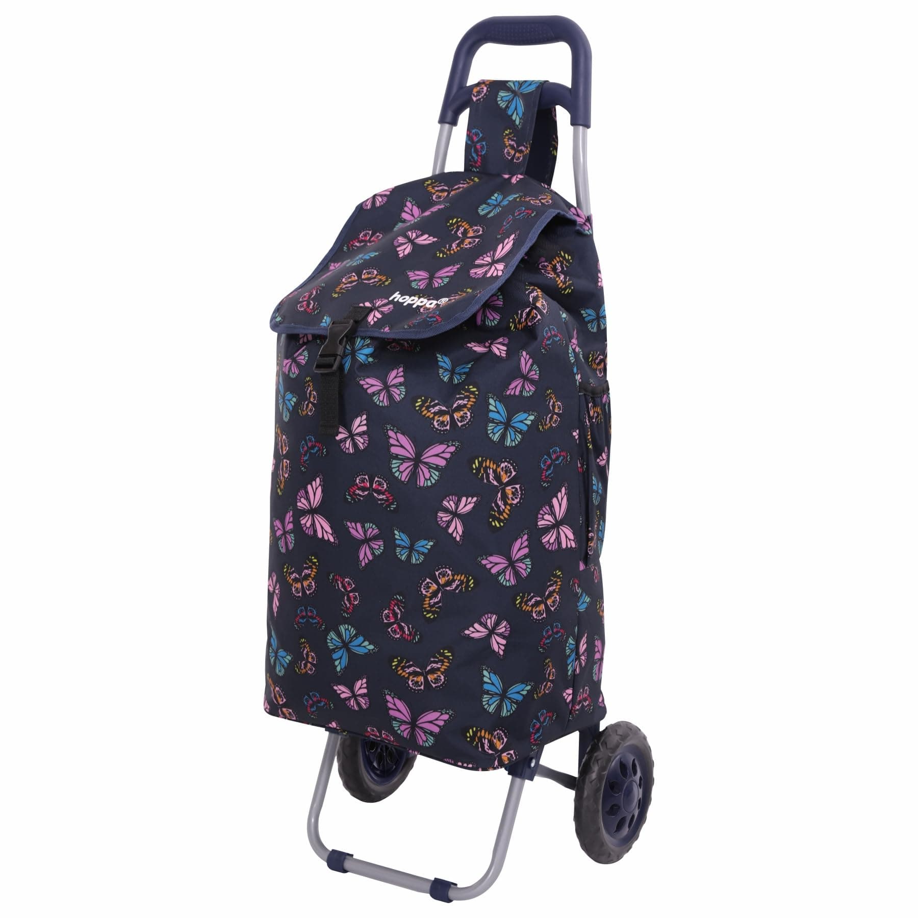 Hoppa 57Ltr Lightweight Shopping Trolley 2024 model, Hard Wearing & Foldaway for Easy Storage With 1 Years Guarantee